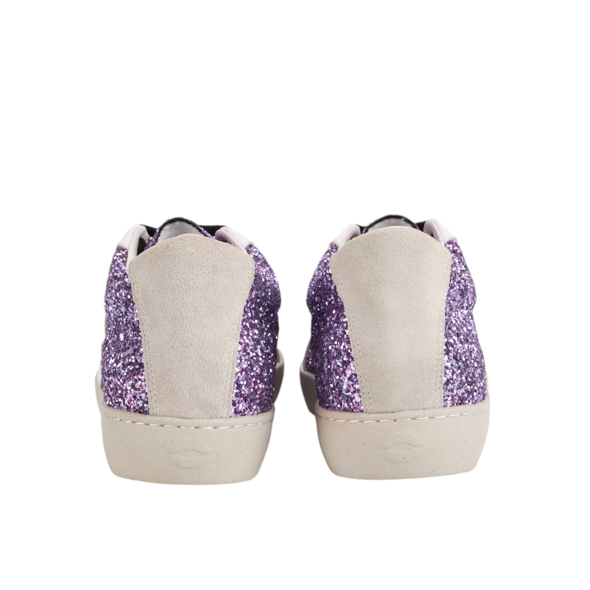 Jimmy leather sneakers BONS BAISERS PARIS Purple