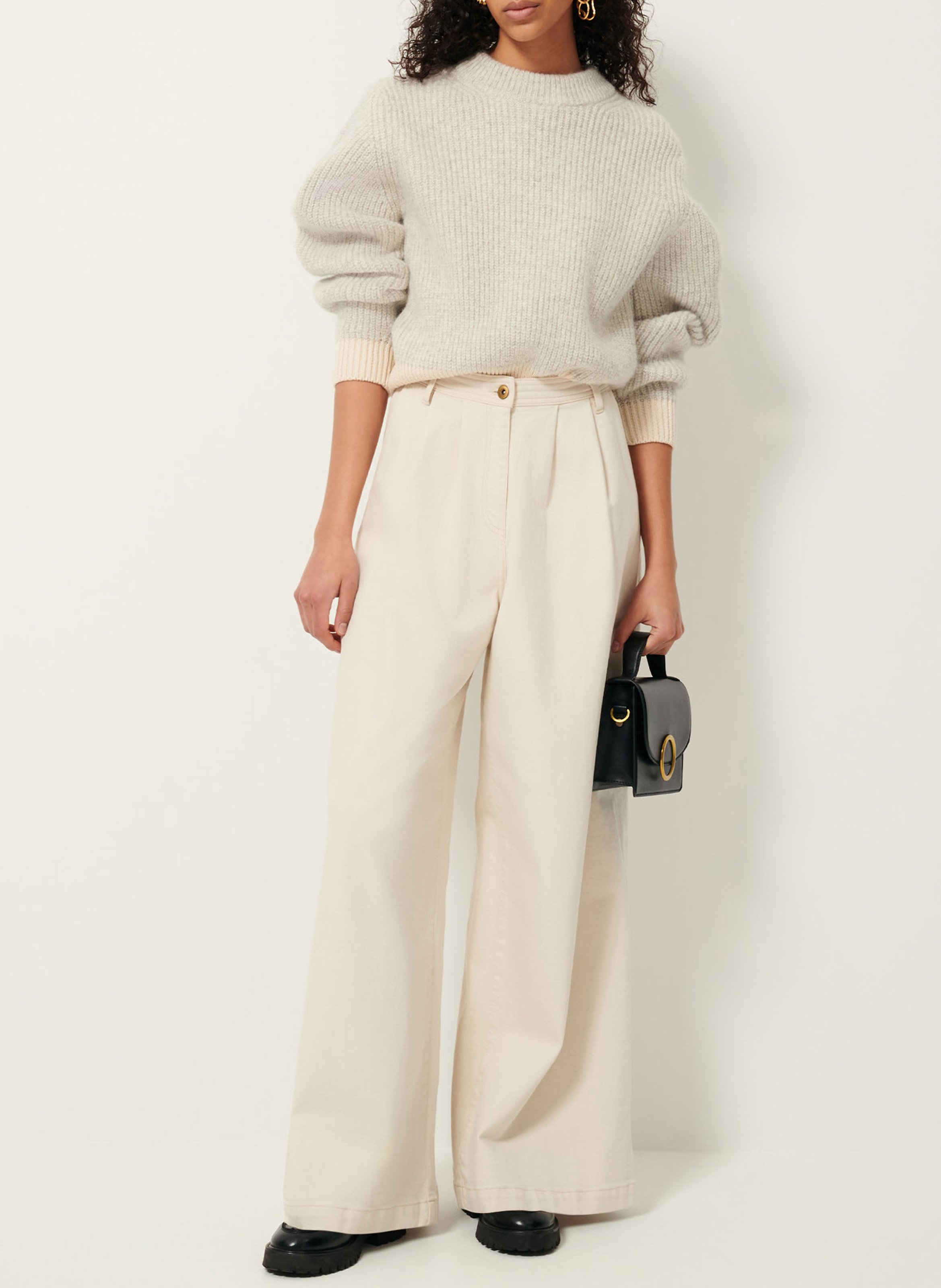 Wijde jeans SESSUN Beige