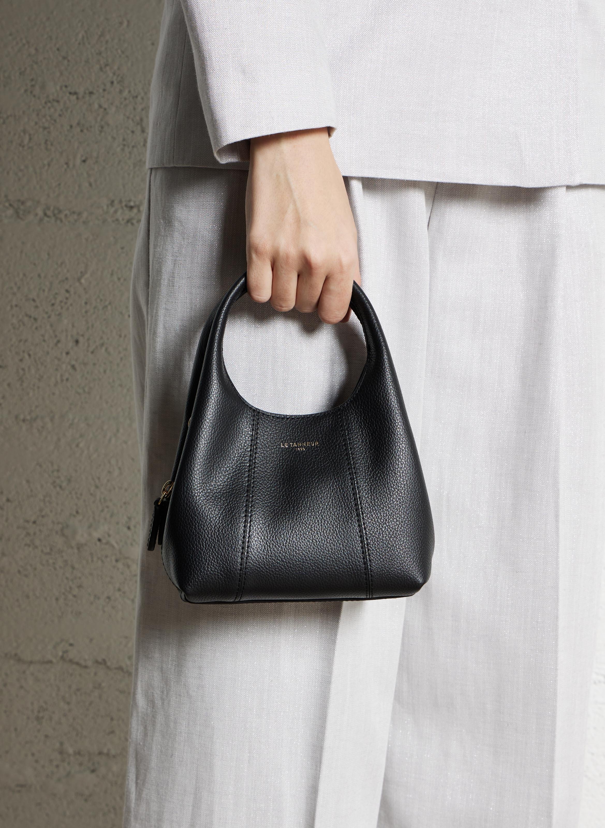 Mini sac à main en cuir LE TANNEUR Noir