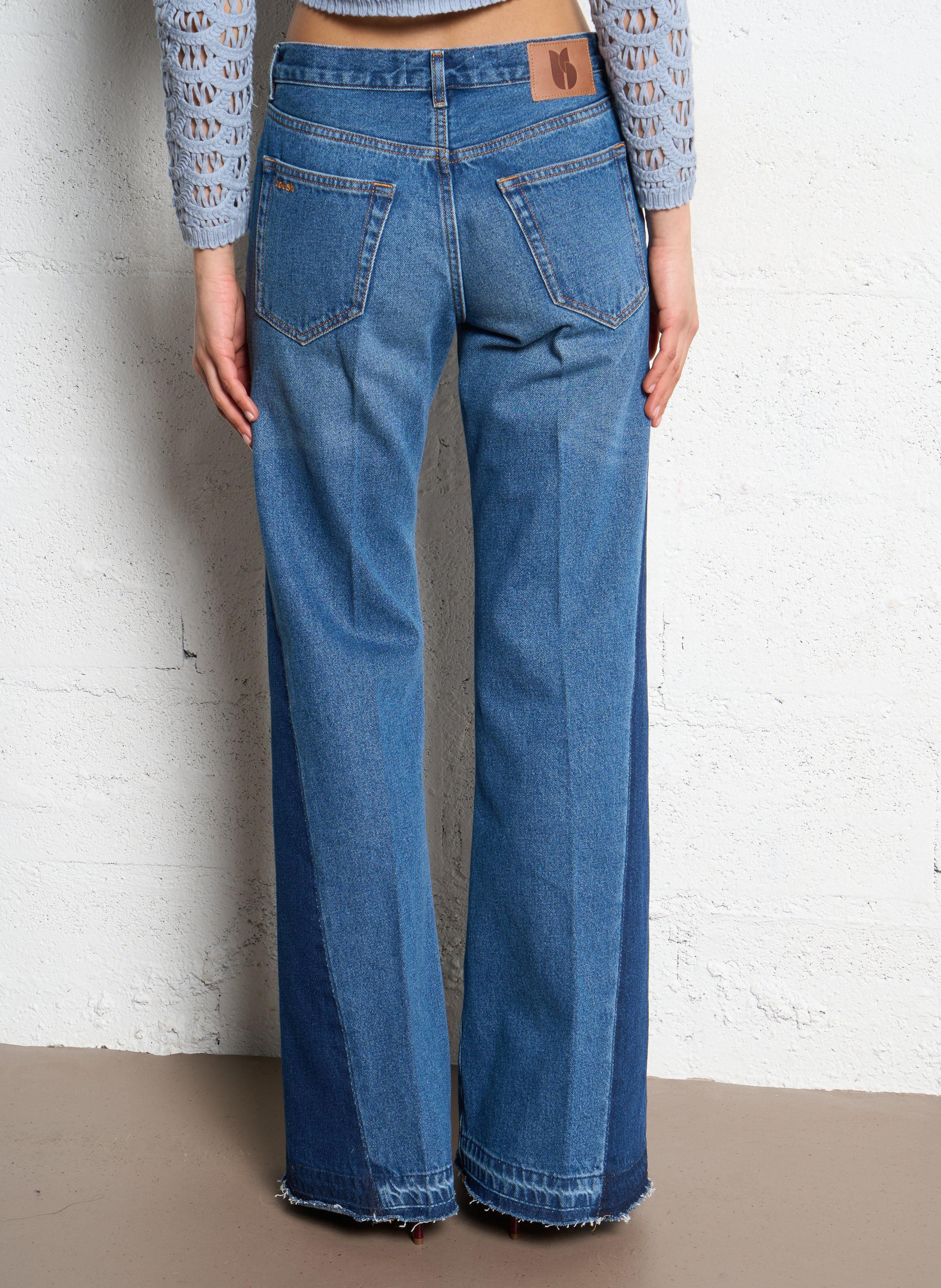 Jean flare à détails sur les côtés BA&SH Bleu