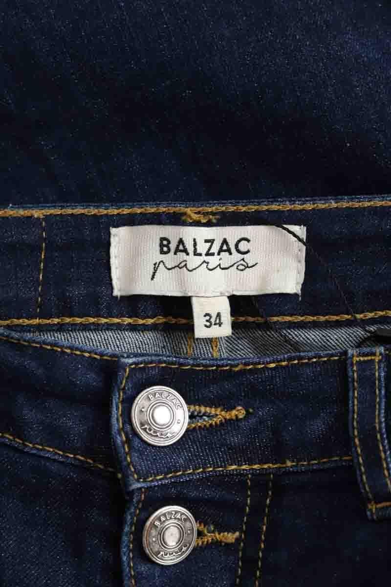 Cotton skinny jeans BALZAC PARIS - Seconde Main Blue