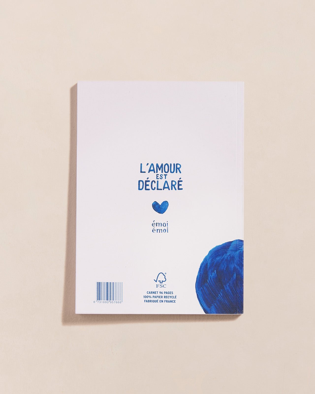 Le carnet merci maîtresse EMOI EMOI Bleu