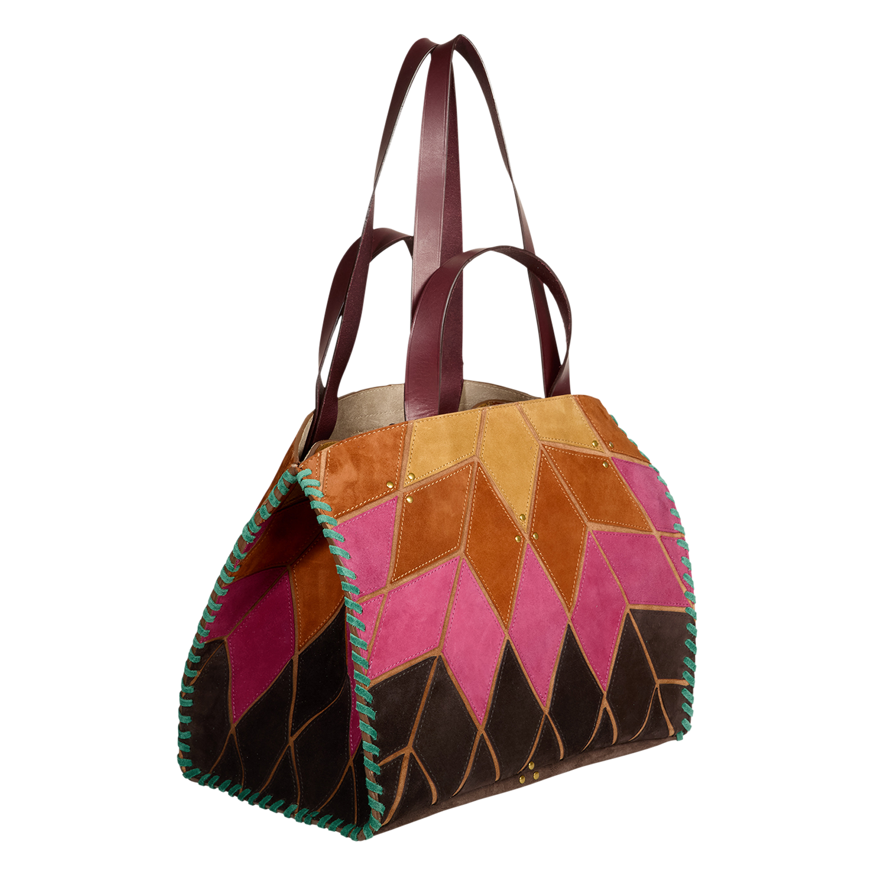 Fancy leather tote bag JEROME DREYFUSS Multicolored