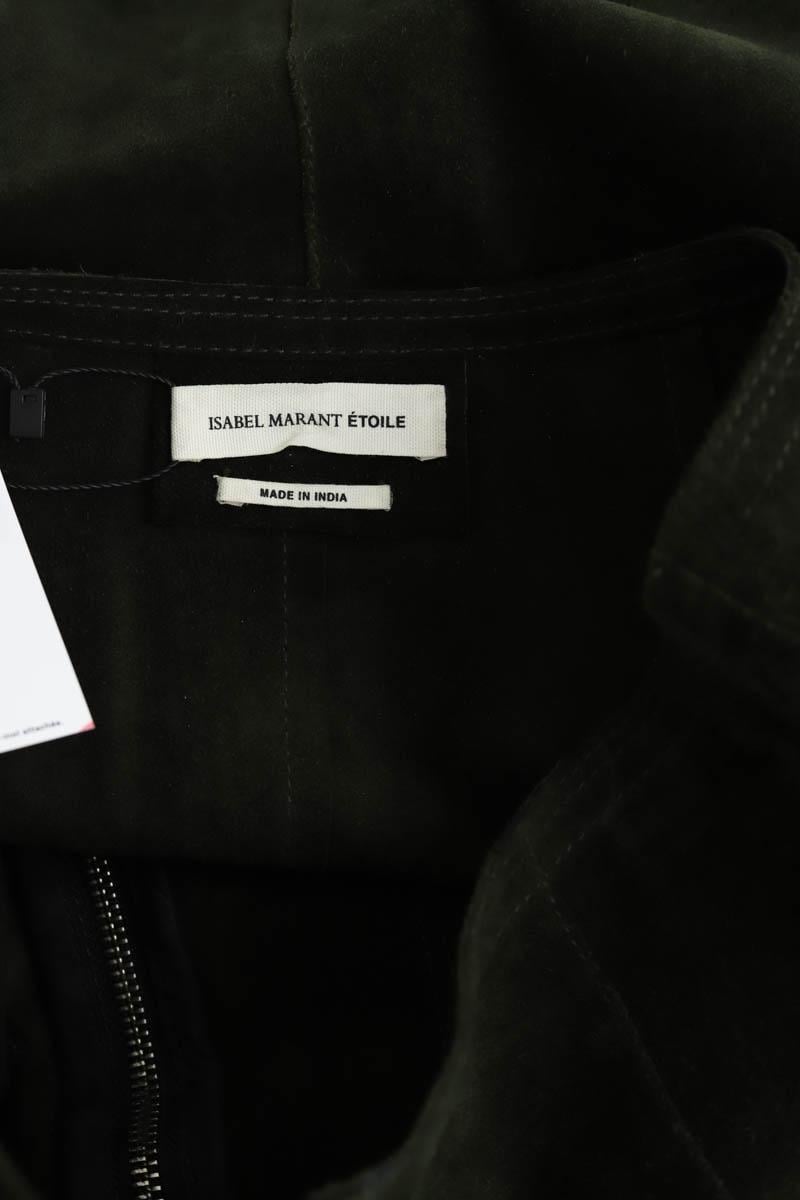 Mini jupe en daim ISABEL MARANT ÉTOILE - SECONDE MAIN Vert
