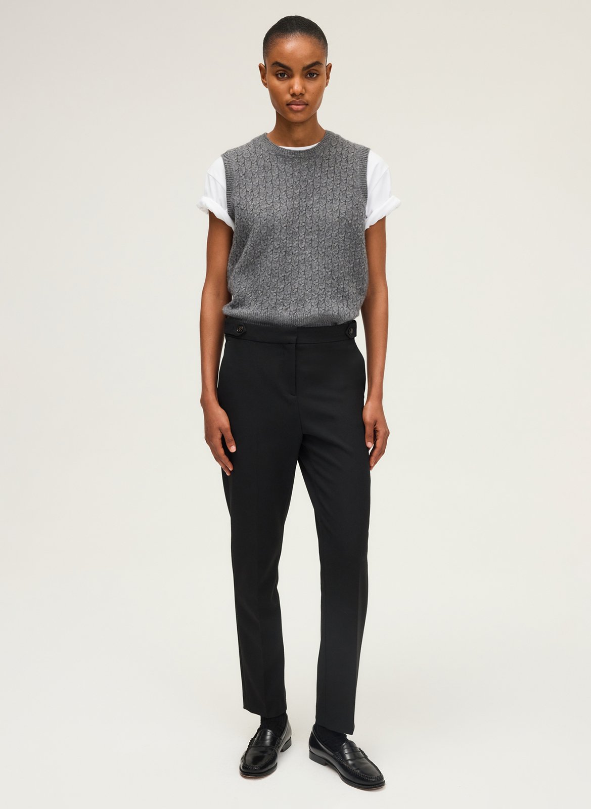 Carrot trousers PABLO Black