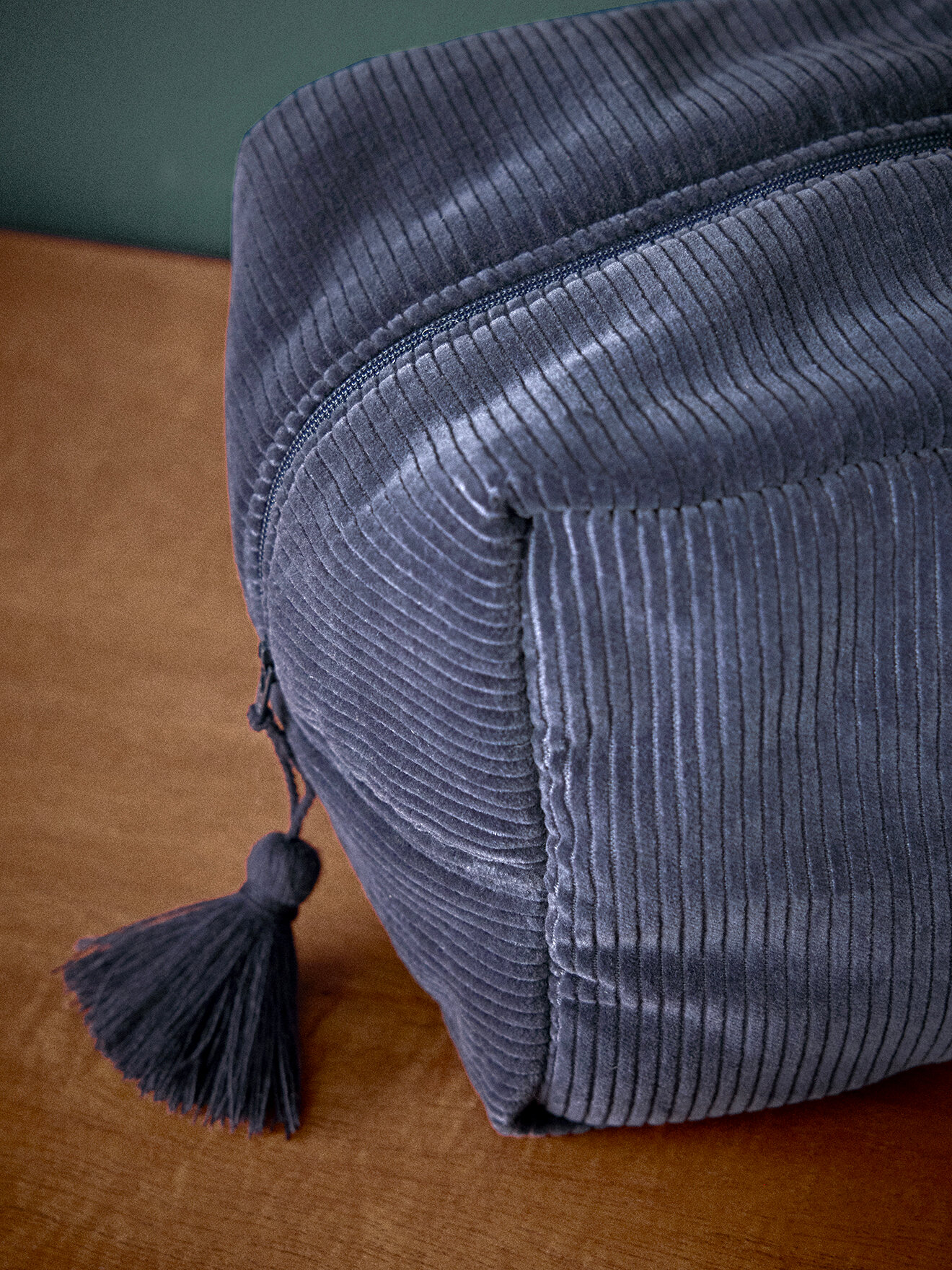 Corduroy toiletry bag CYRILLUS Blue