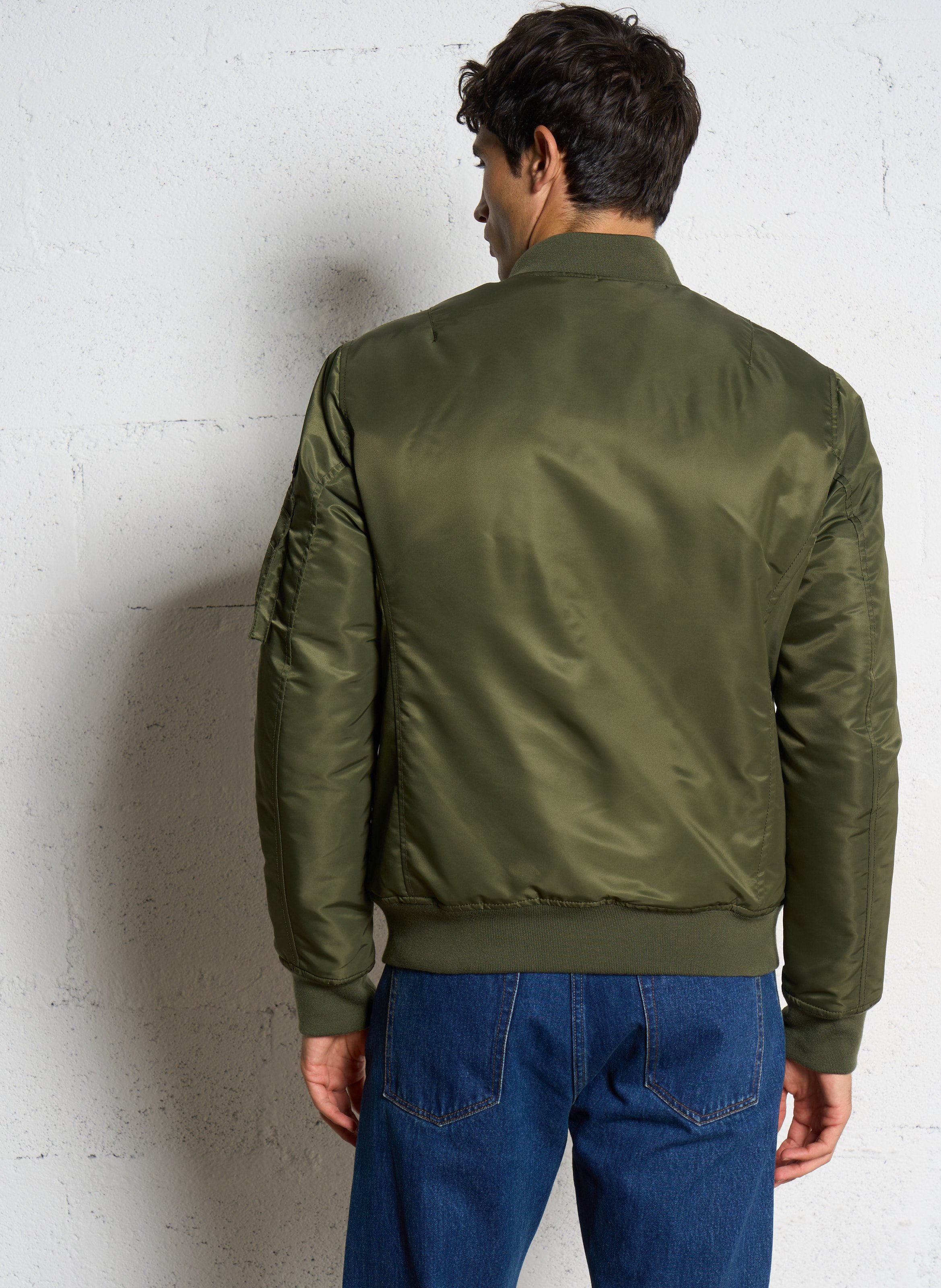 Blouson col montant SCHOTT Vert