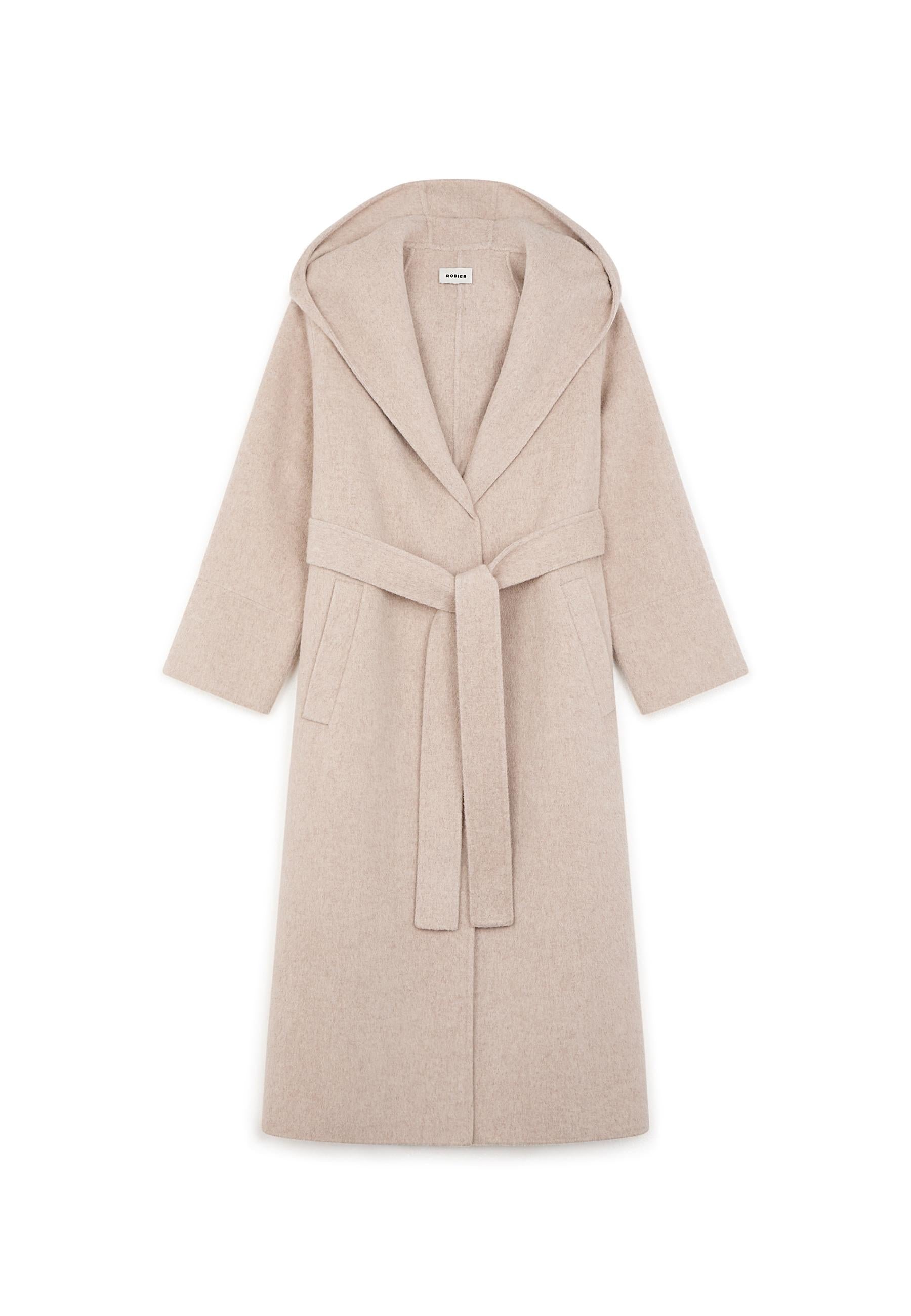 Ginko wool coat with hood RODIER Beige