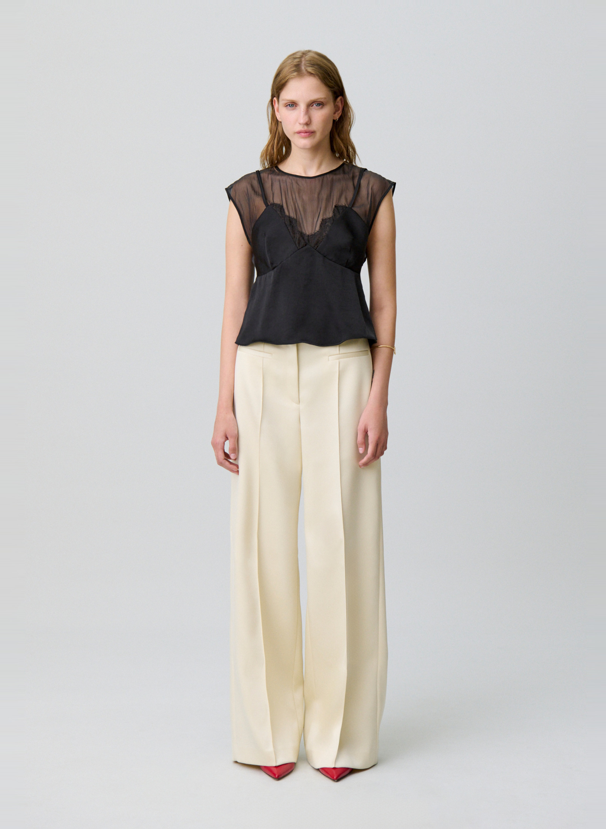 Top col rond  CLAUDIE PIERLOT Noir