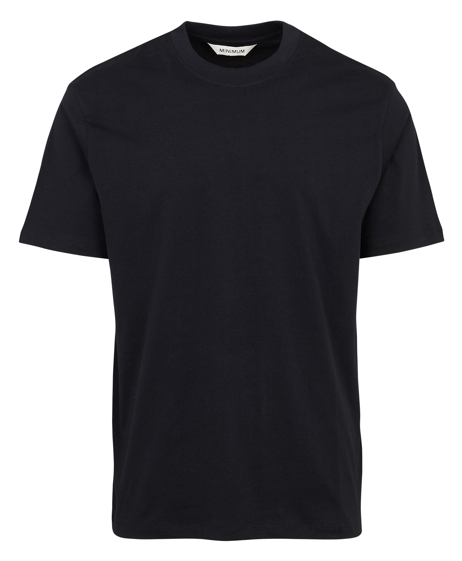 Tee-shirt oversize col rond en coton biologique Noir