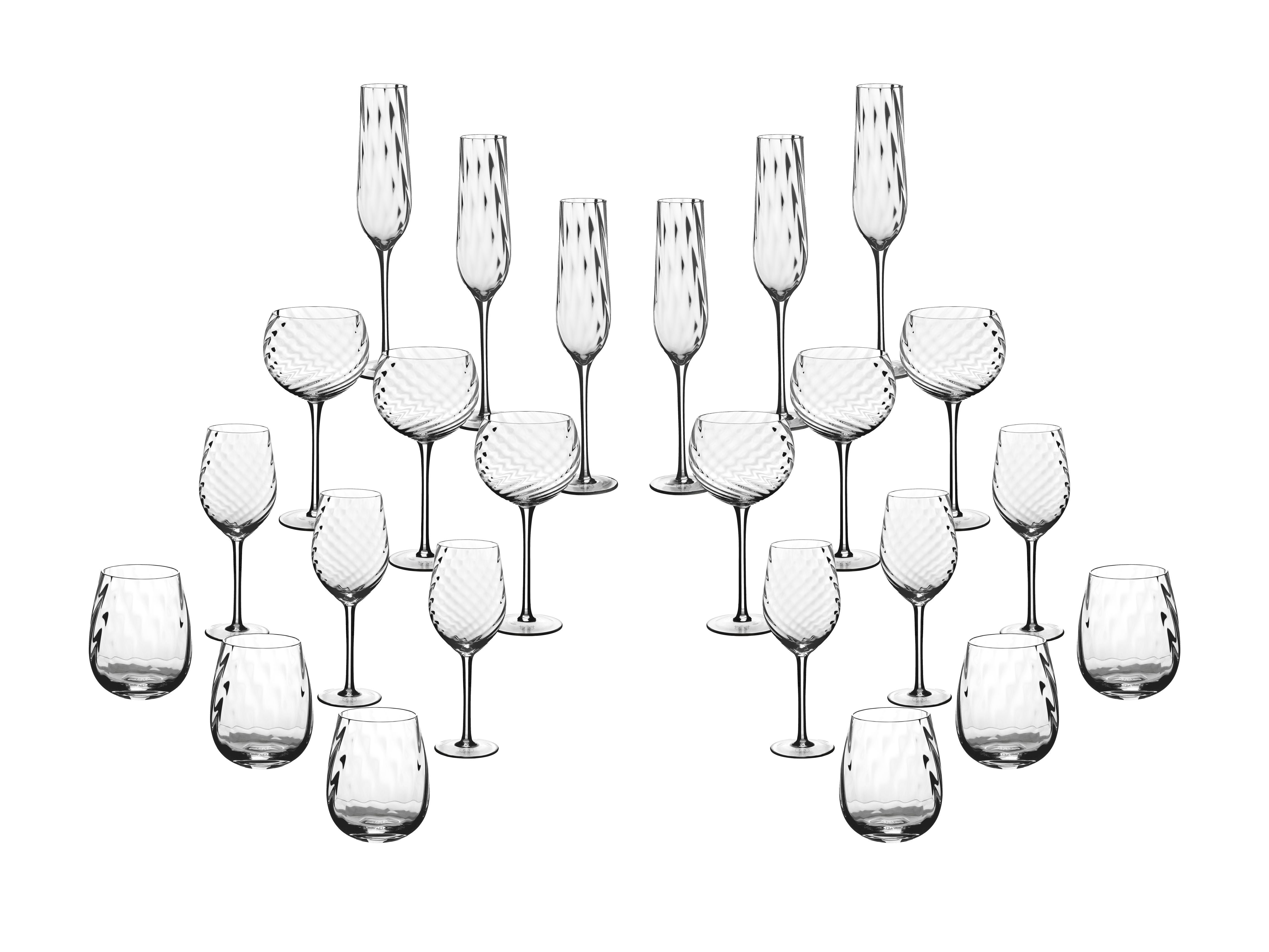 Sten complete glassware set - 24 pieces BJORN Sheer