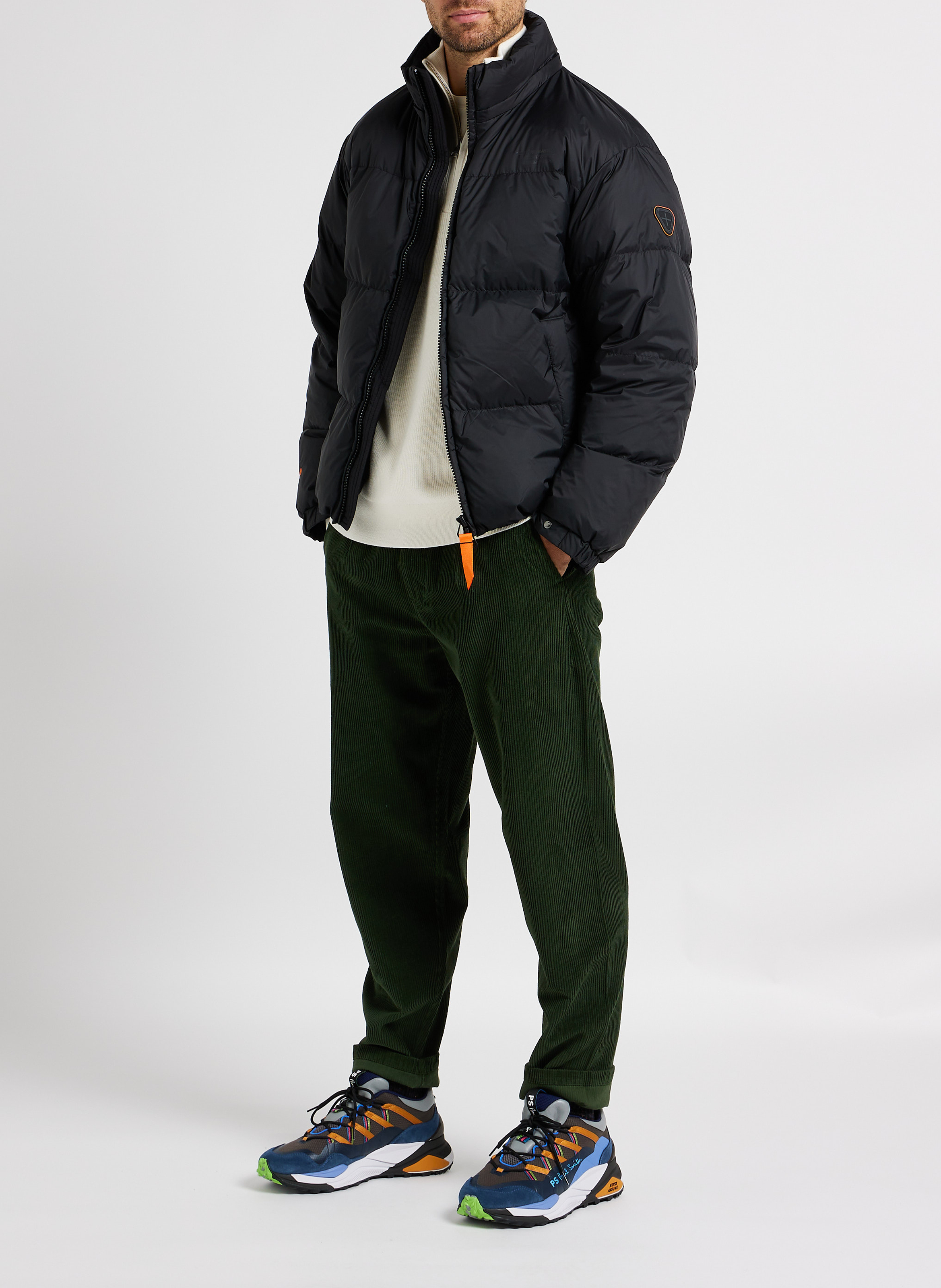 Gerade geschnittene Steppjacke mit Stehkragen GERTRUDE Schwarz