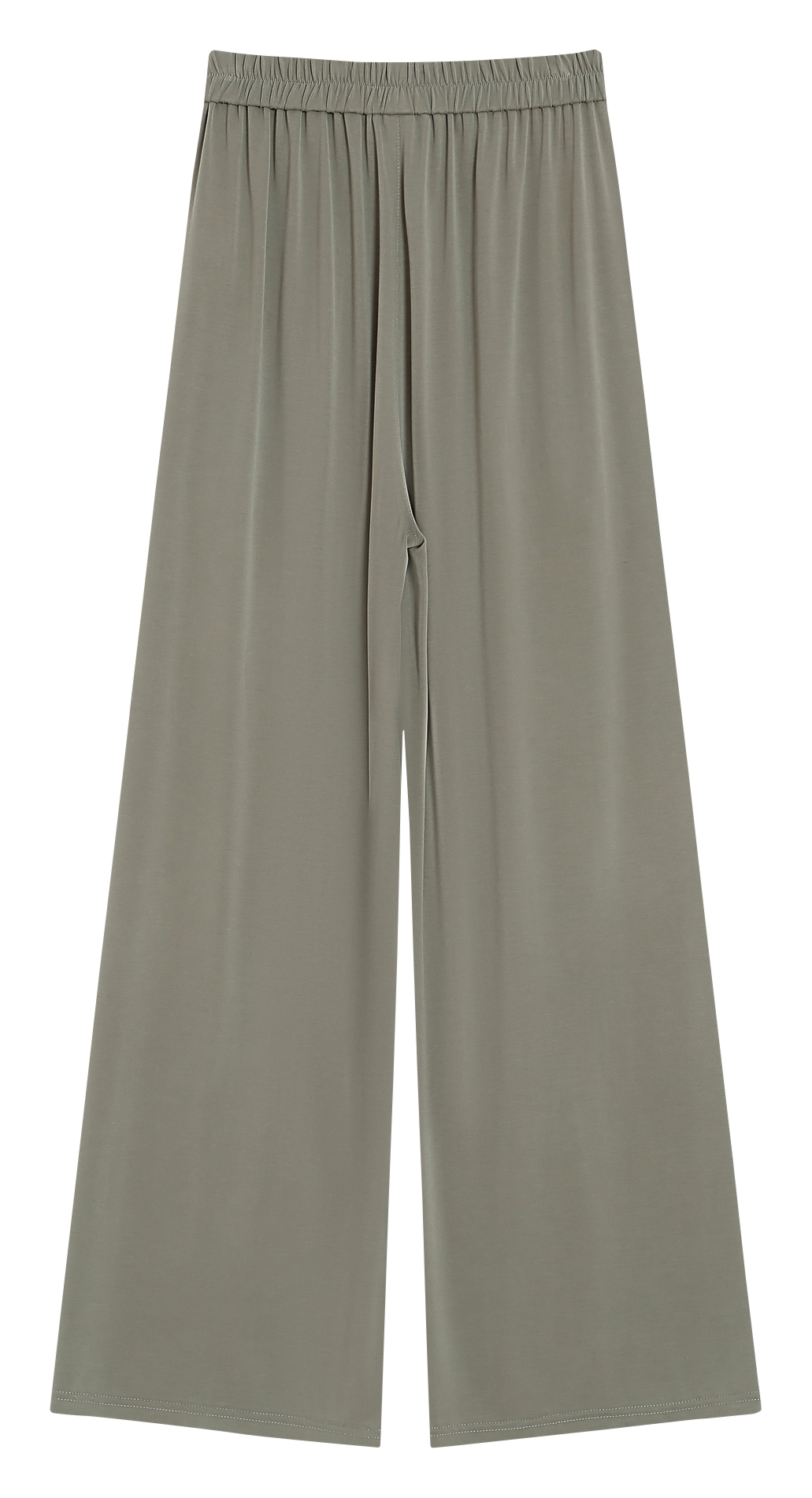 Wide fluid plain trousers GRACE ET MILA Green