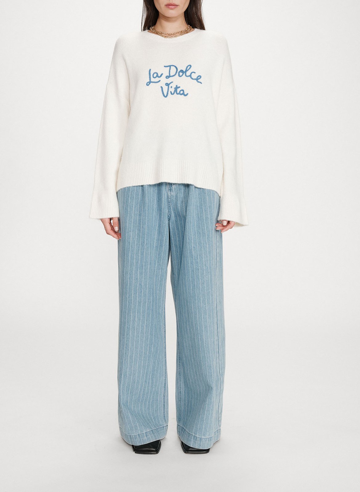 High-neck sweater GRACE ET MILA Blue