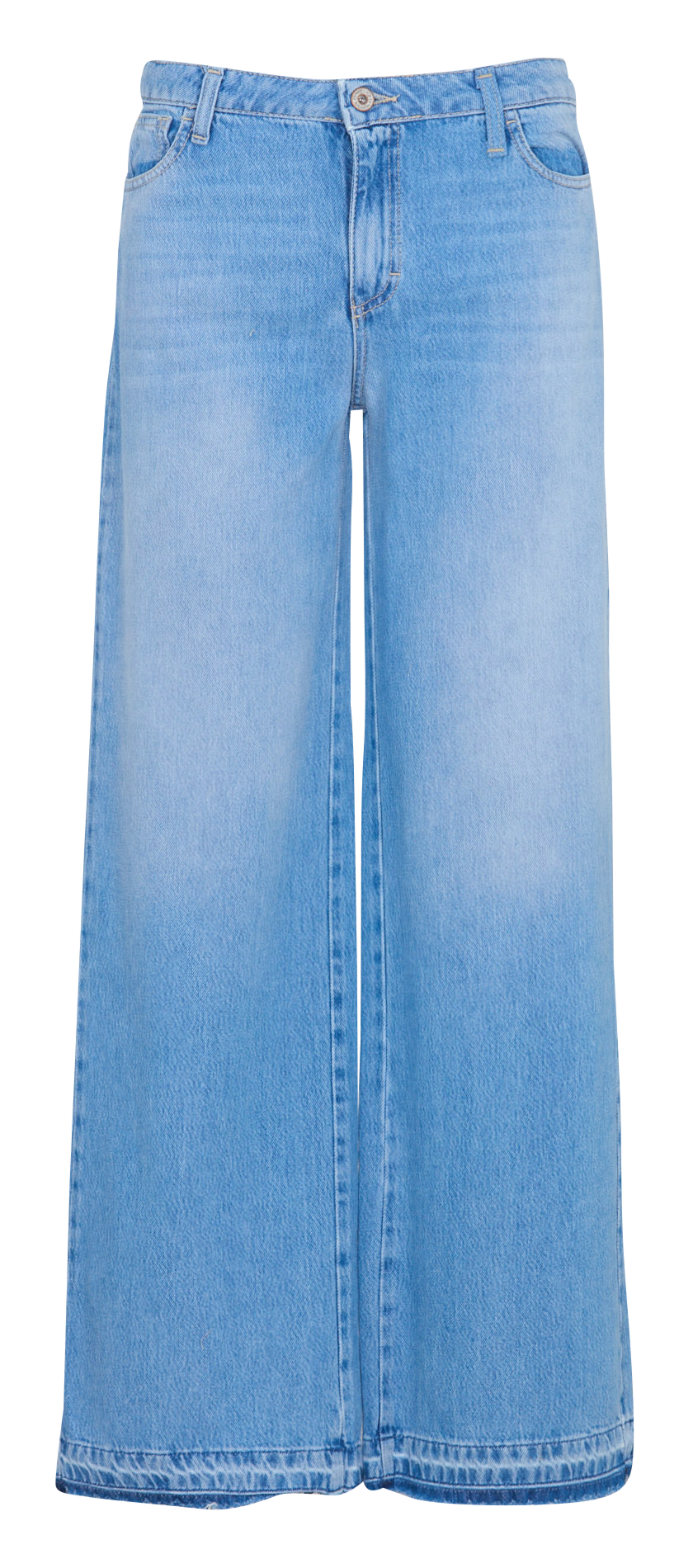 Jean droit en coton mélangé PLEASE Bleu