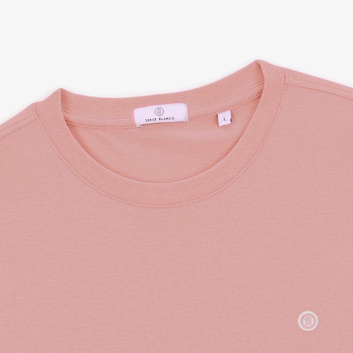 Round-neck cotton T-shirt SERGE BLANCO Pink