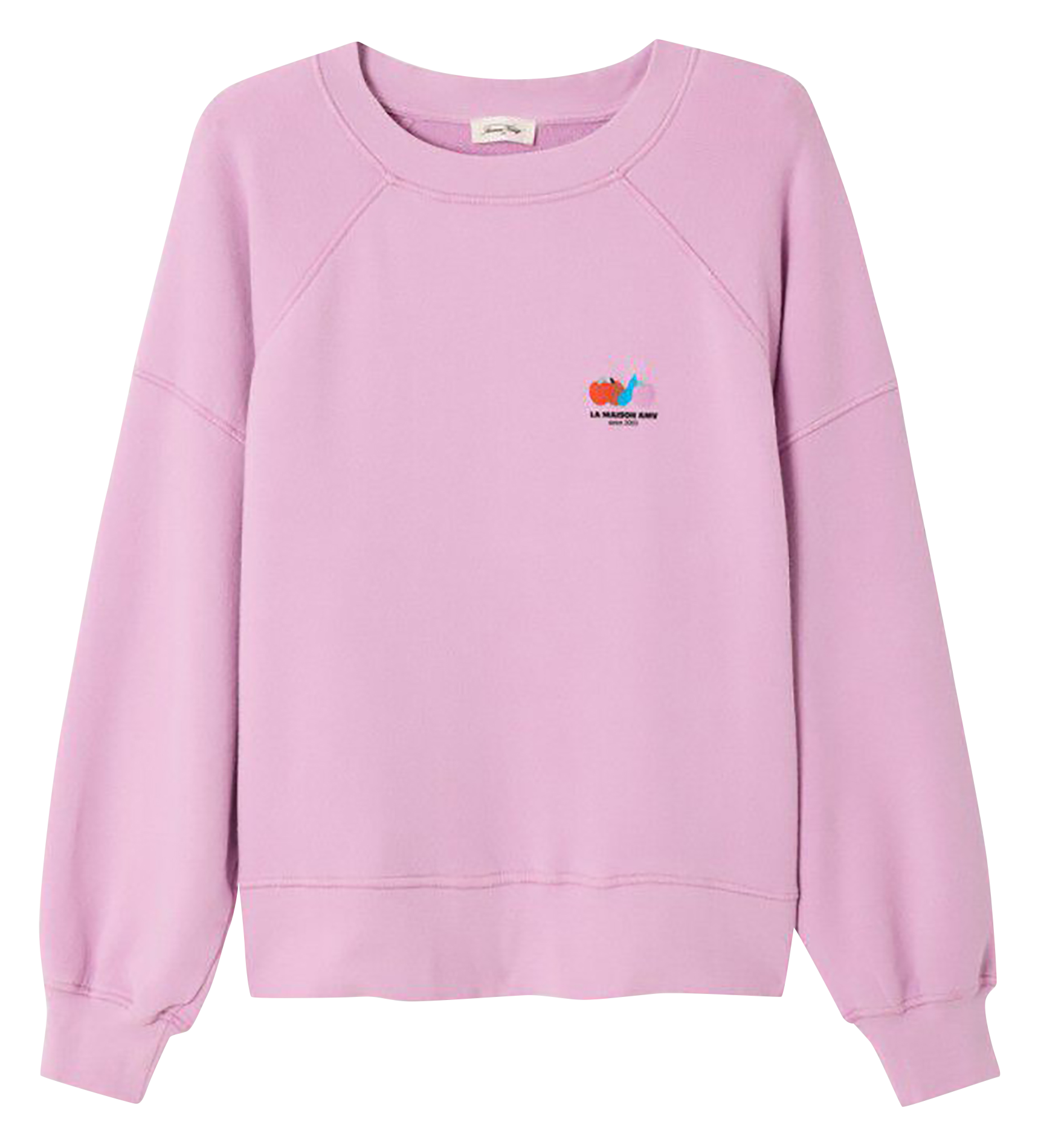 Sweat oversize col rond en coton mélangé AMERICAN VINTAGE