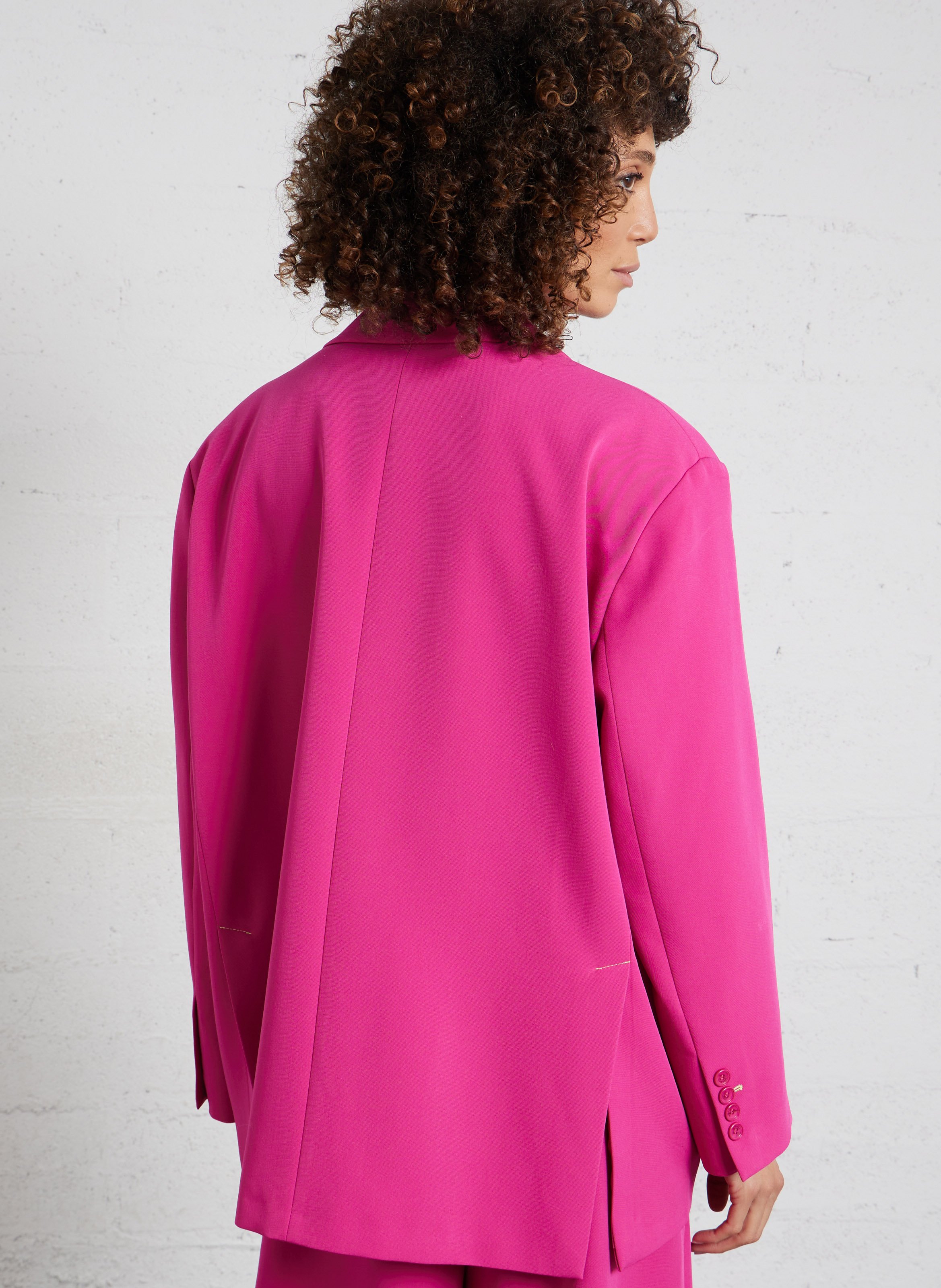 Oversized jacket with tailored collar IMPERIAL Pink