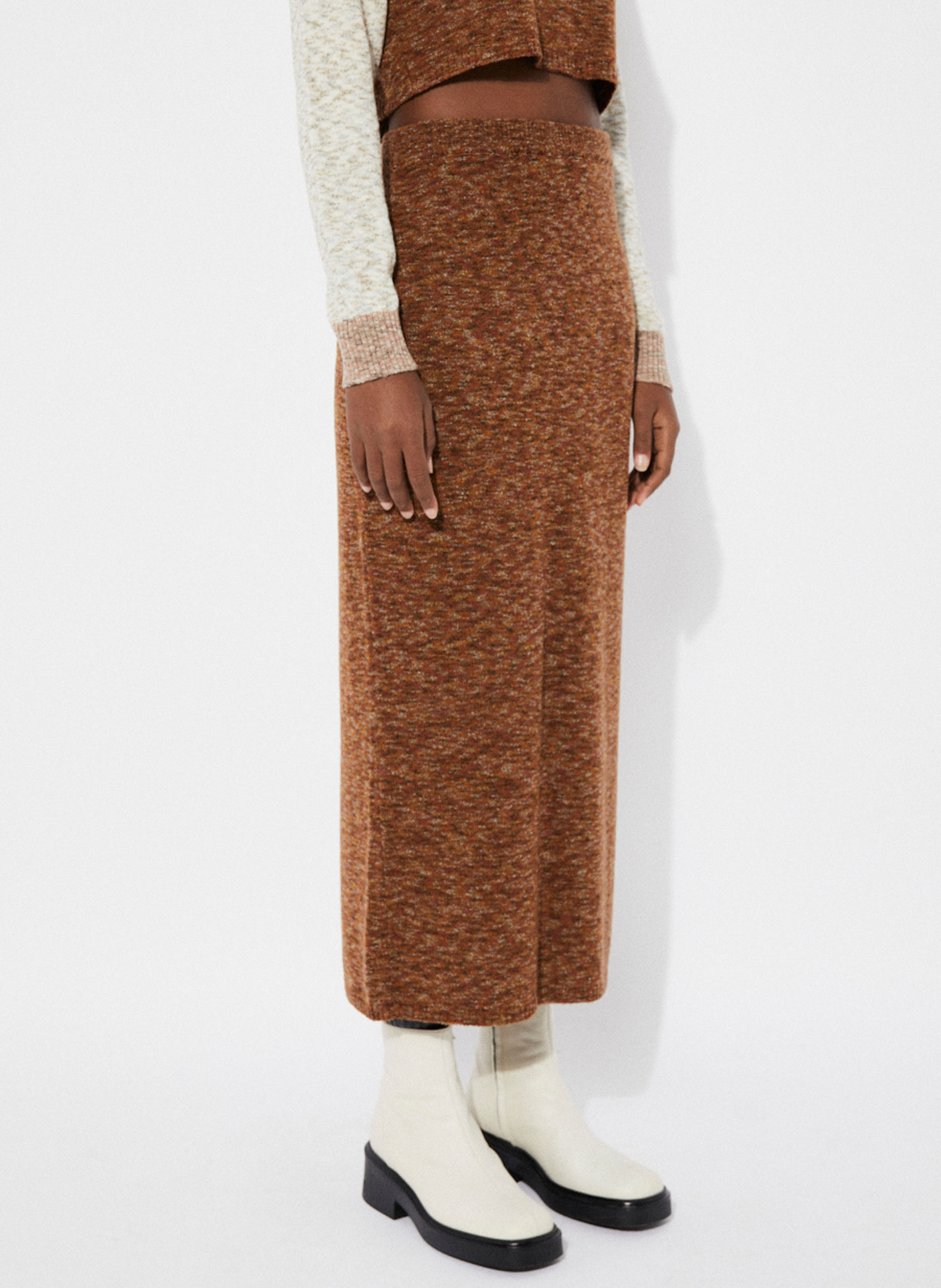 Long knit skirt RITA ROW Blue