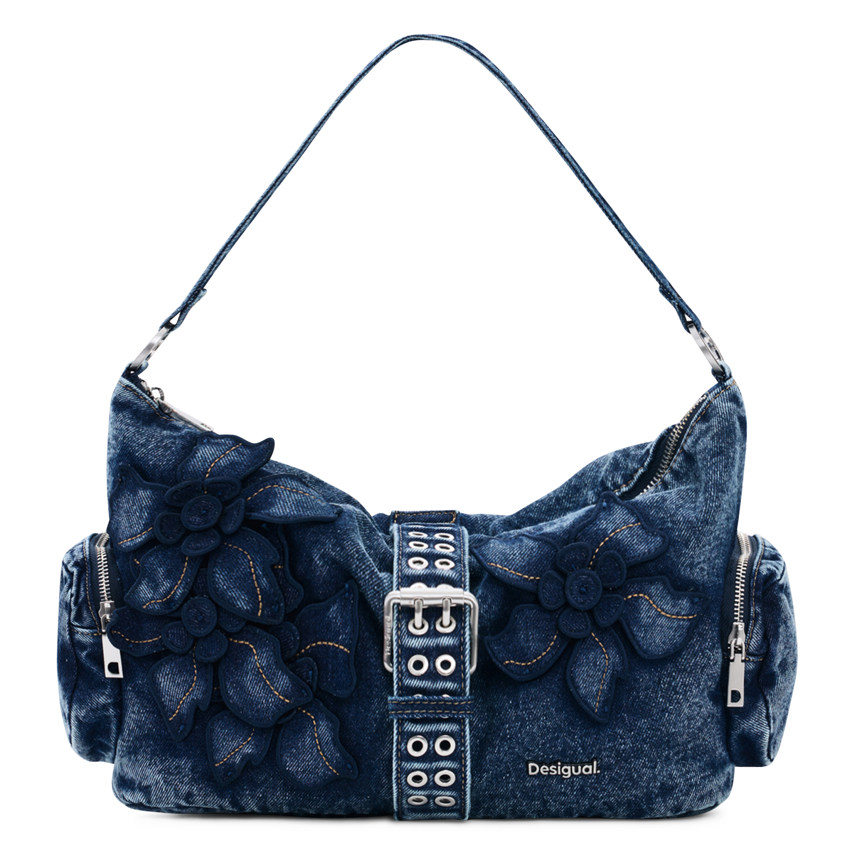 Sac à main en denim DESIGUAL Blauw