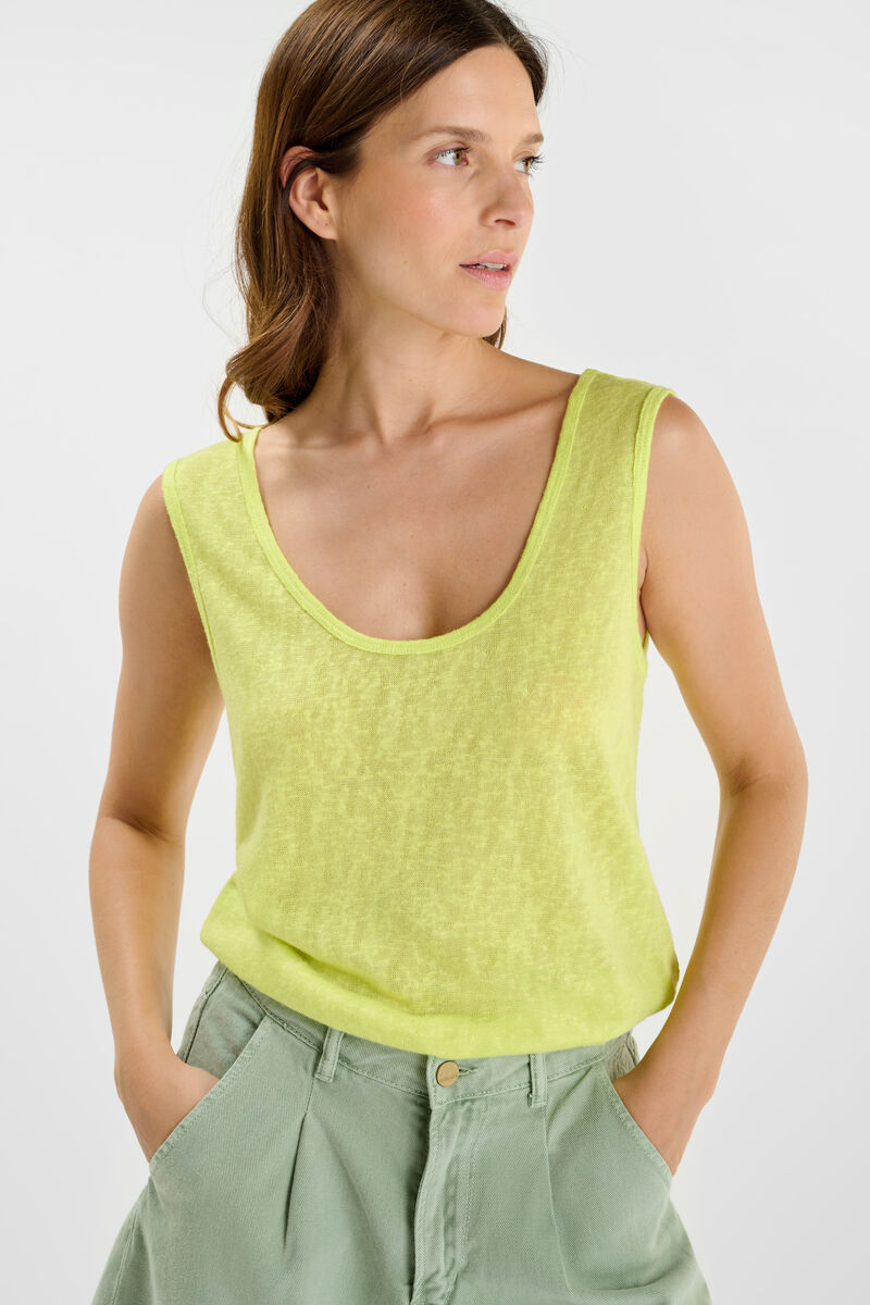 Tank top LE TEMPS DES CERISES Yellow