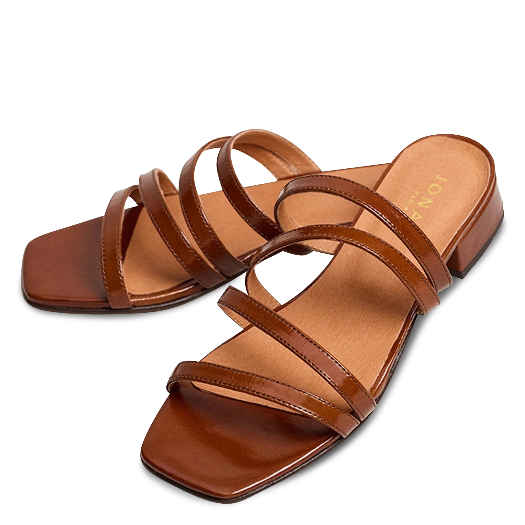 Leder-Mules JONAK Braun