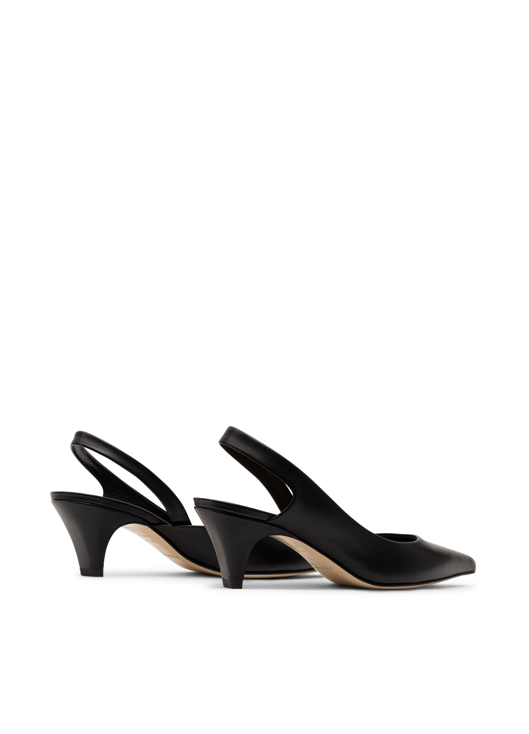 Slingback en cuir nappa noir PARALLELE PARIS Noir
