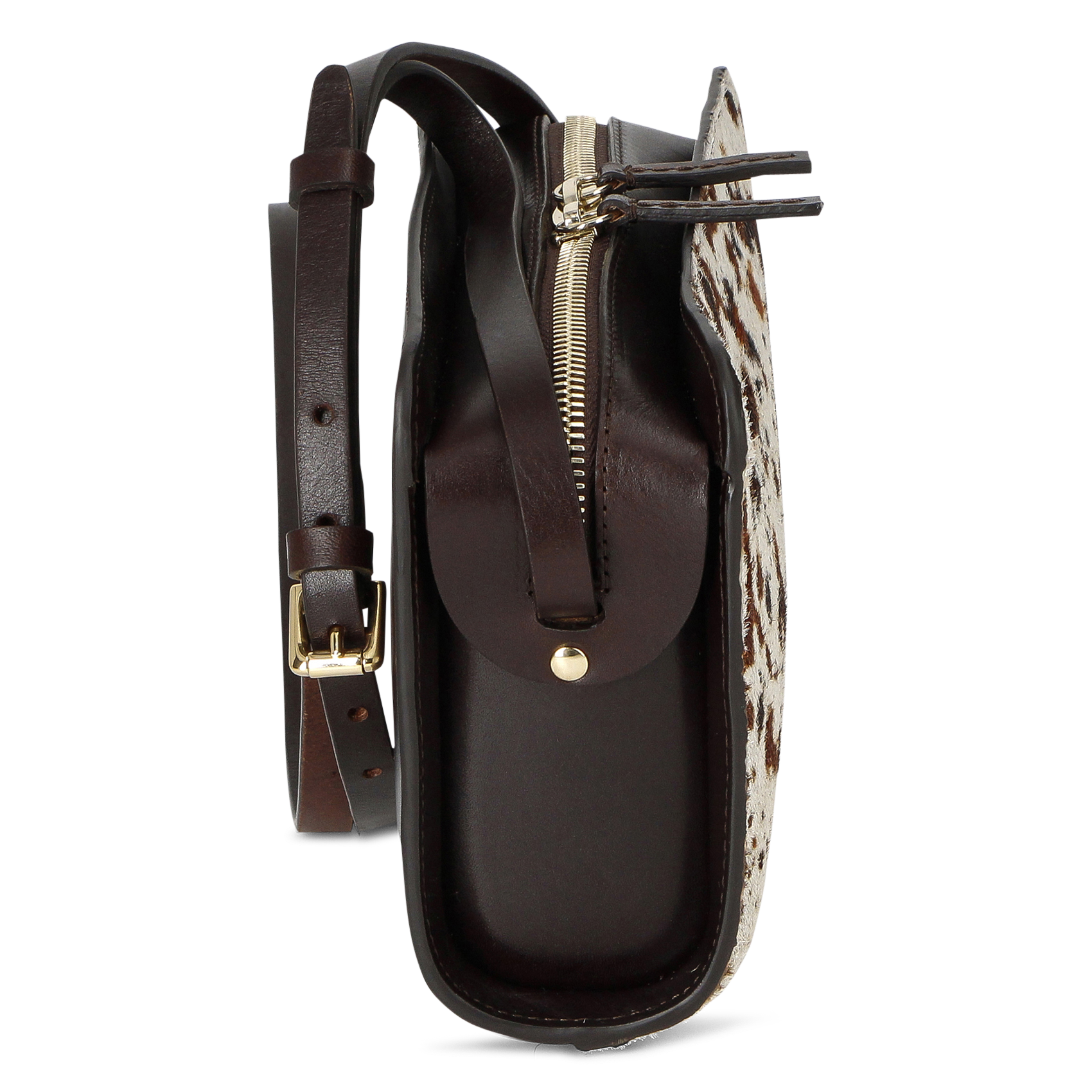 Sac bandoulière en cuir à imprimé HERBERT FRERE SOEUR Multicolore