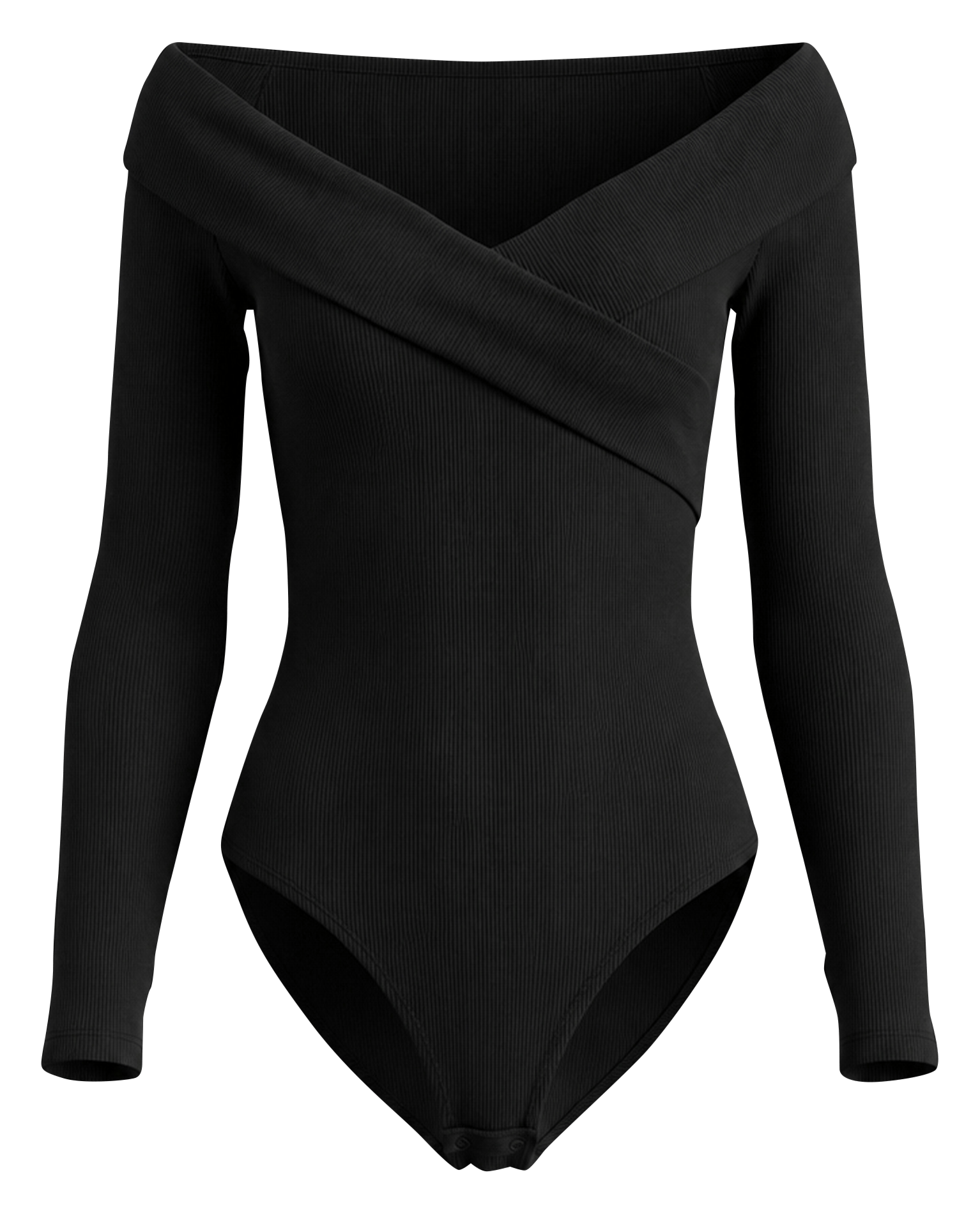 Body moulant col V FLAIR Noir