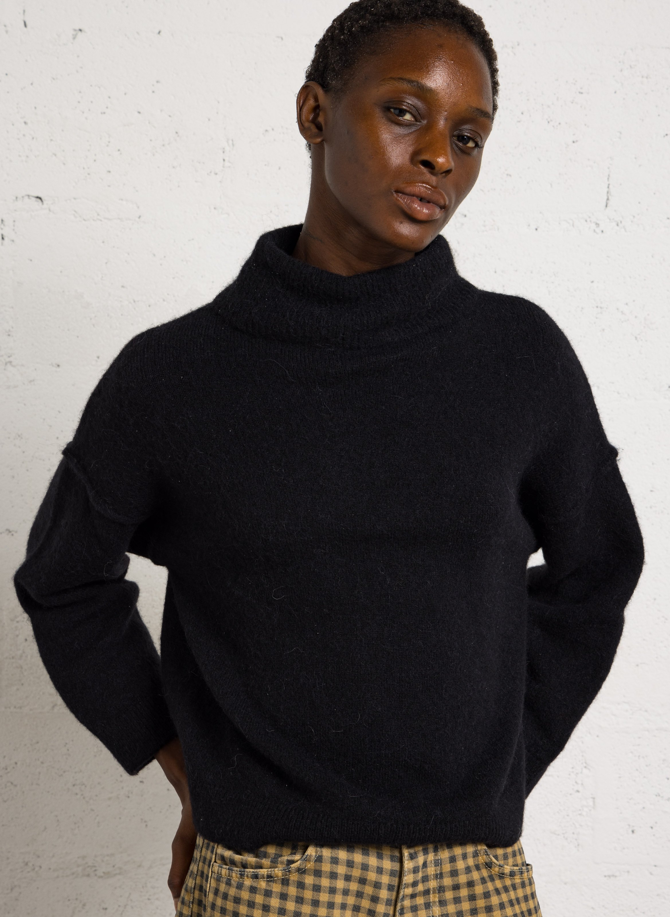 High-neck wool-blend sweater MAISON ANJE