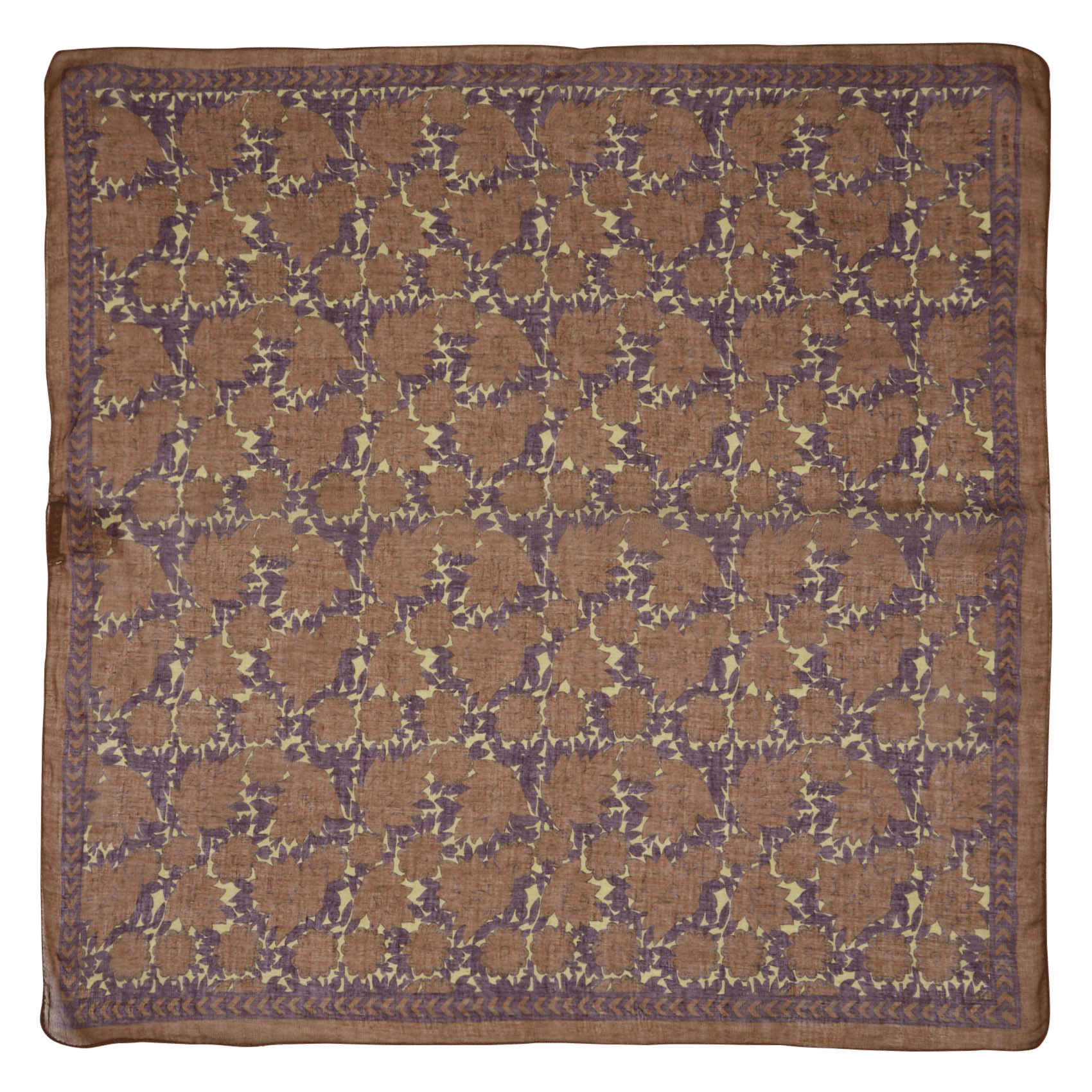 Foulard carré imprimé en coton MOISMONT