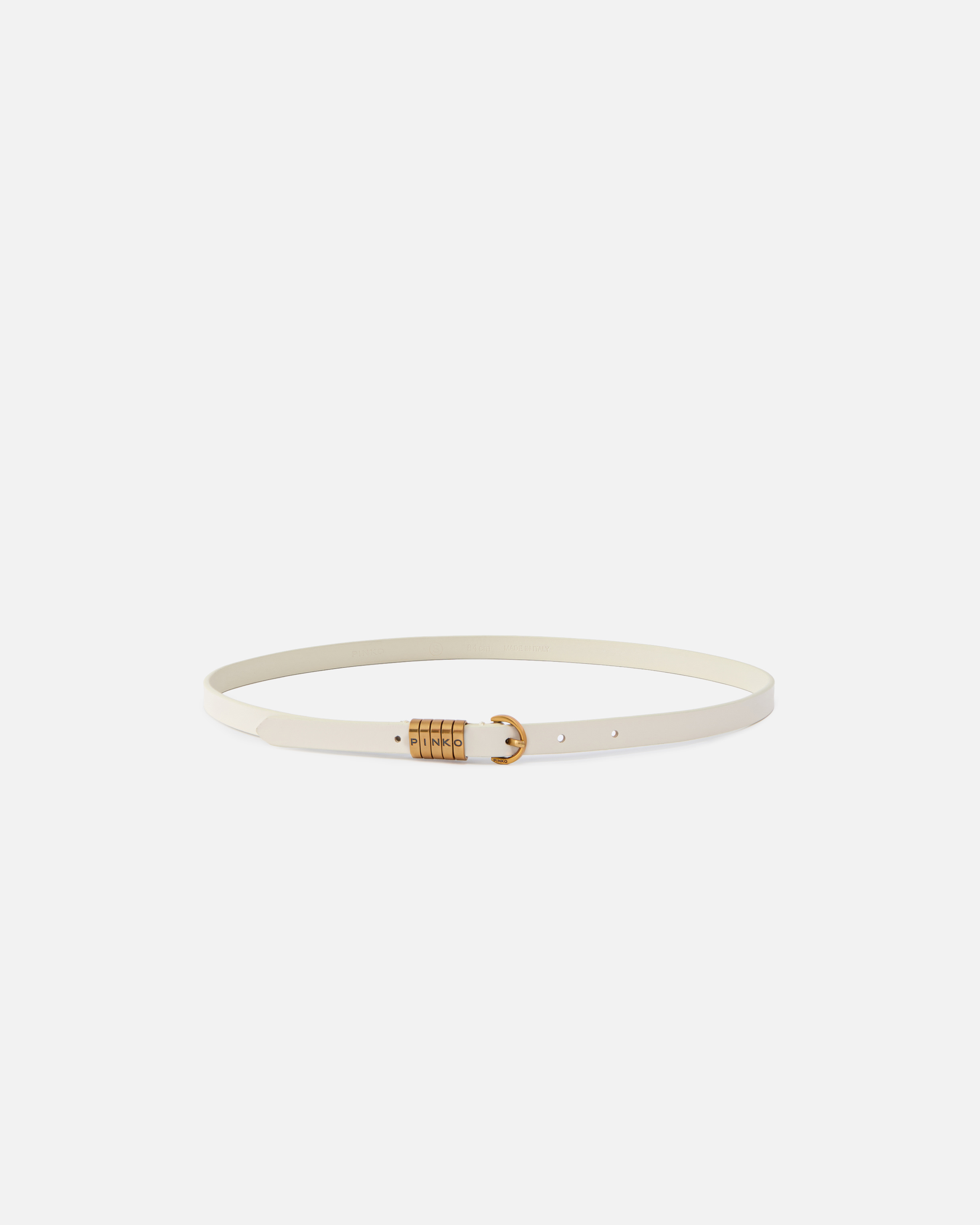 Belt with Pinko logo 1.2 cm PINKO White