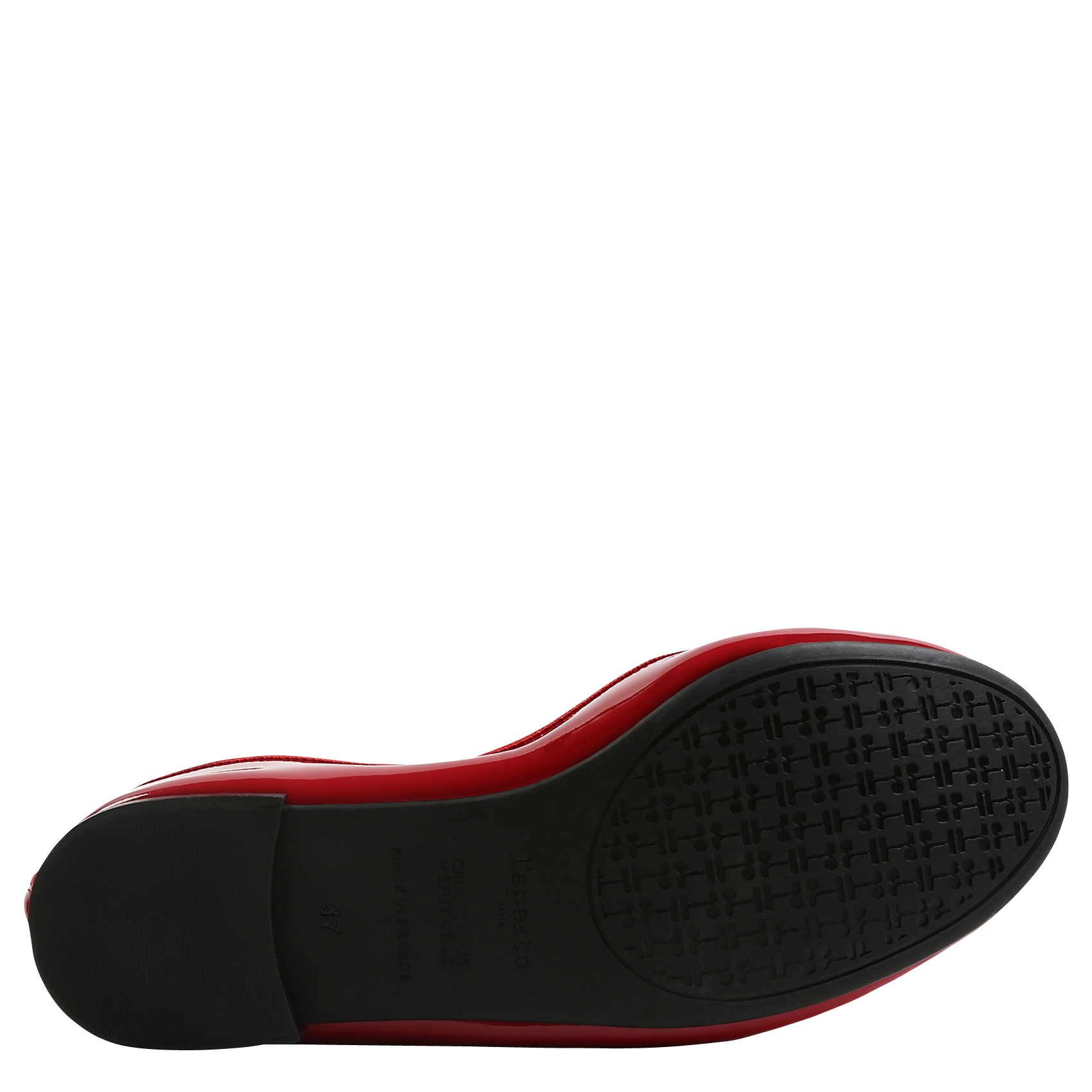 Ballerines en cuir vernis REPETTO Rouge