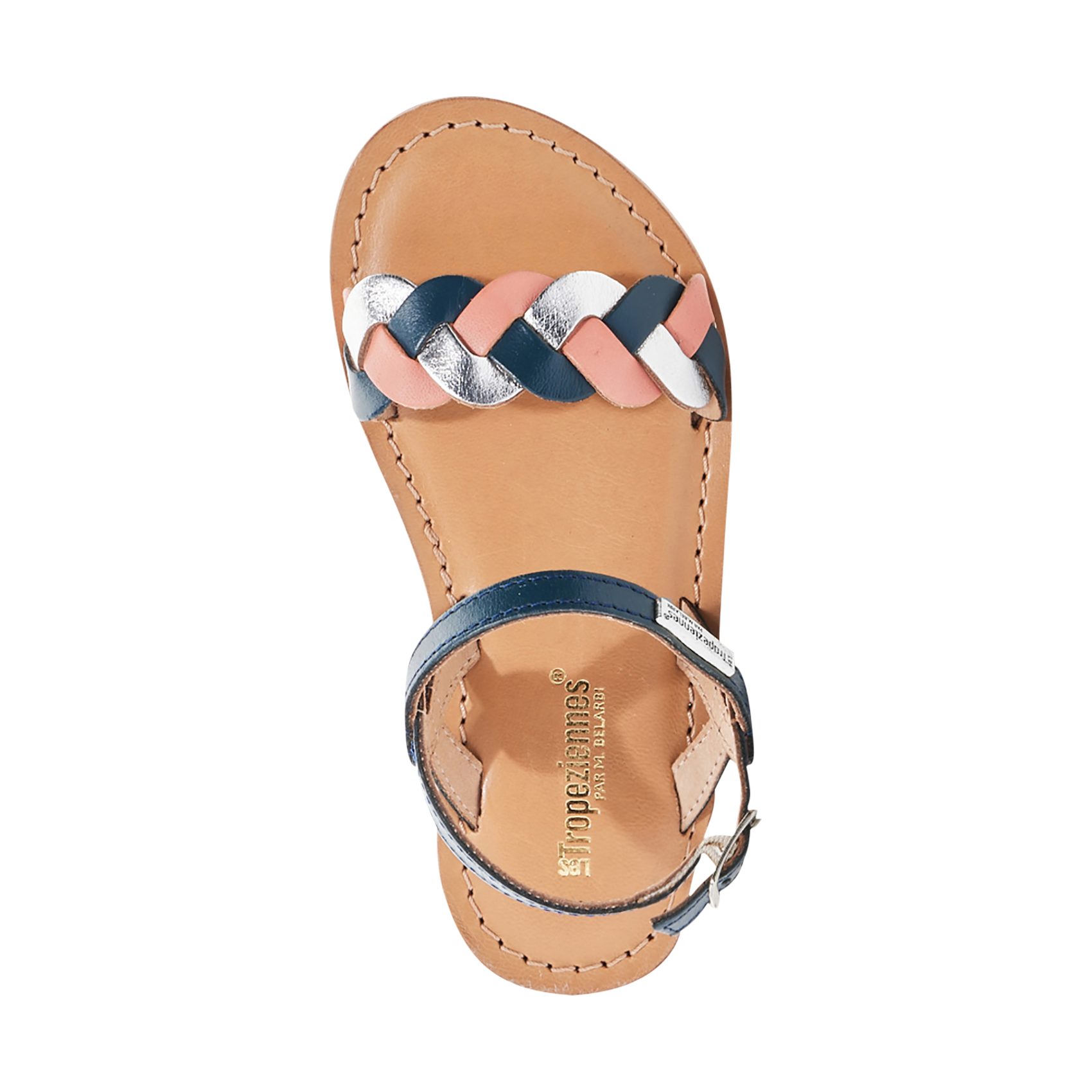 Geflochtene Ledersandalen LES TROPEZIENNES PAR M.BELARBI Mehrfarbig