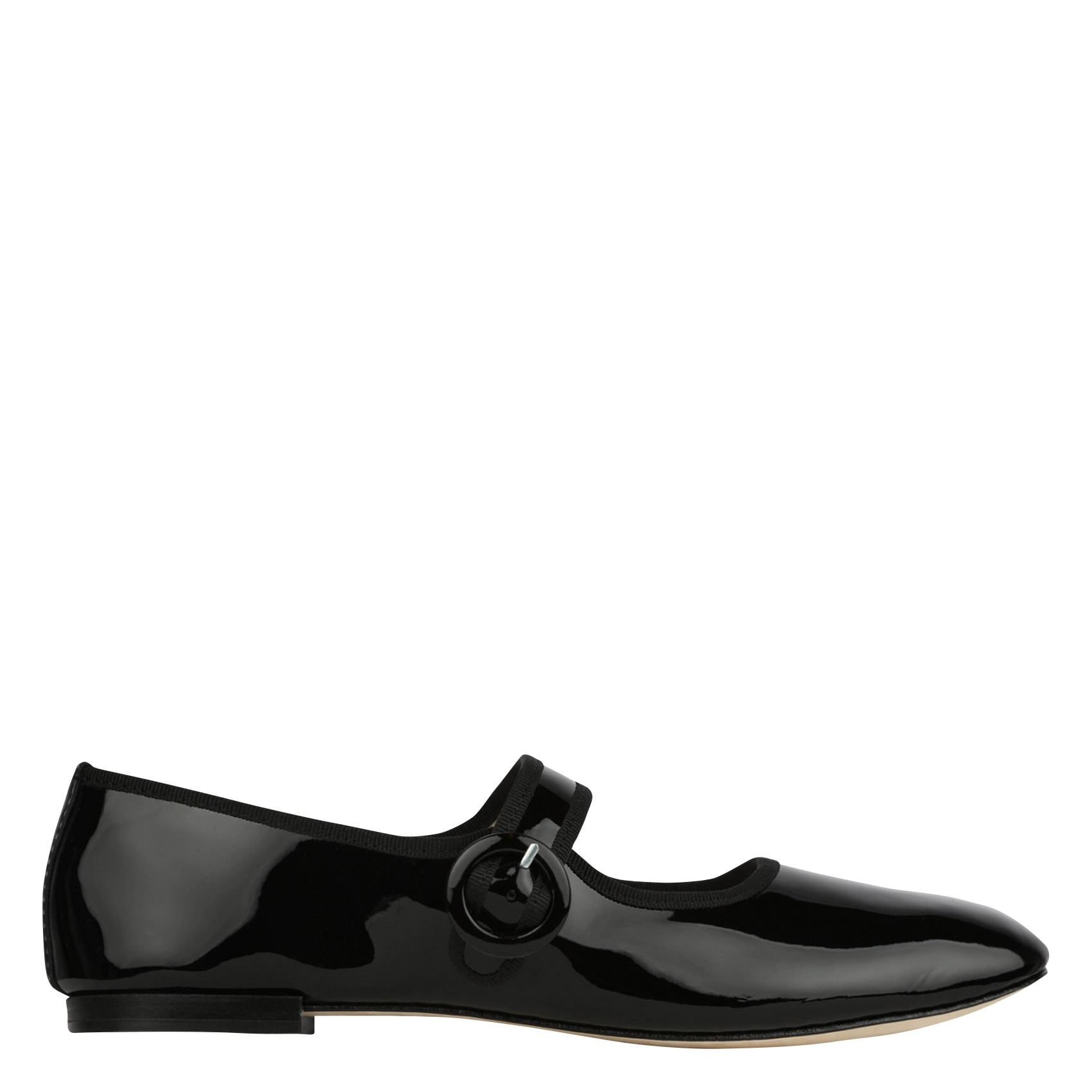 Babies en cuir vernis GEORGIA Noir