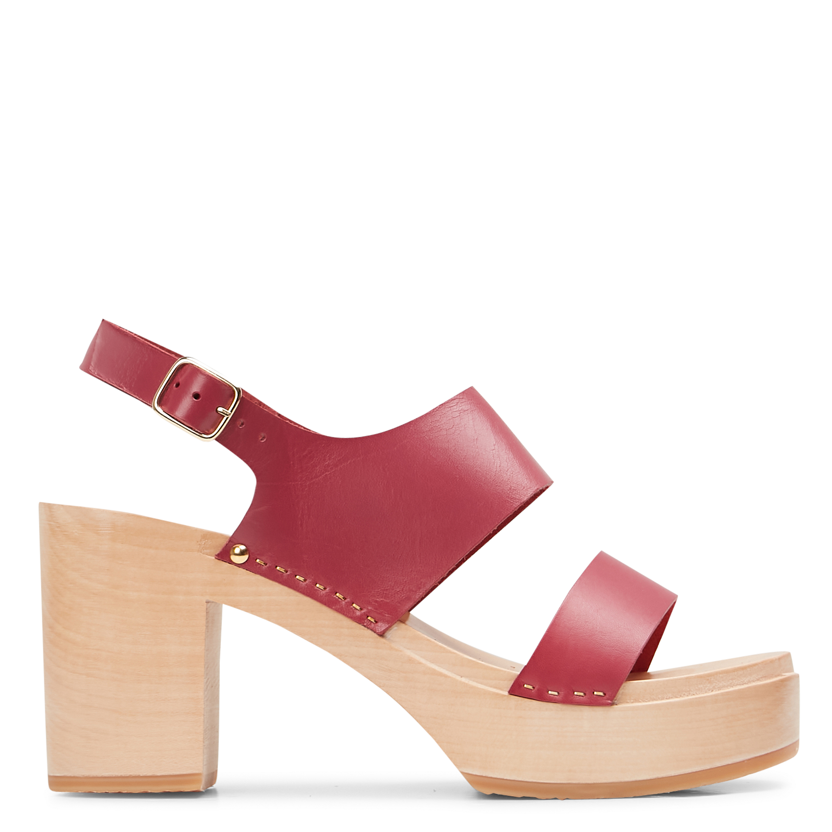 Sabots à talon en cuir de vachette SABOTS YOUYOU