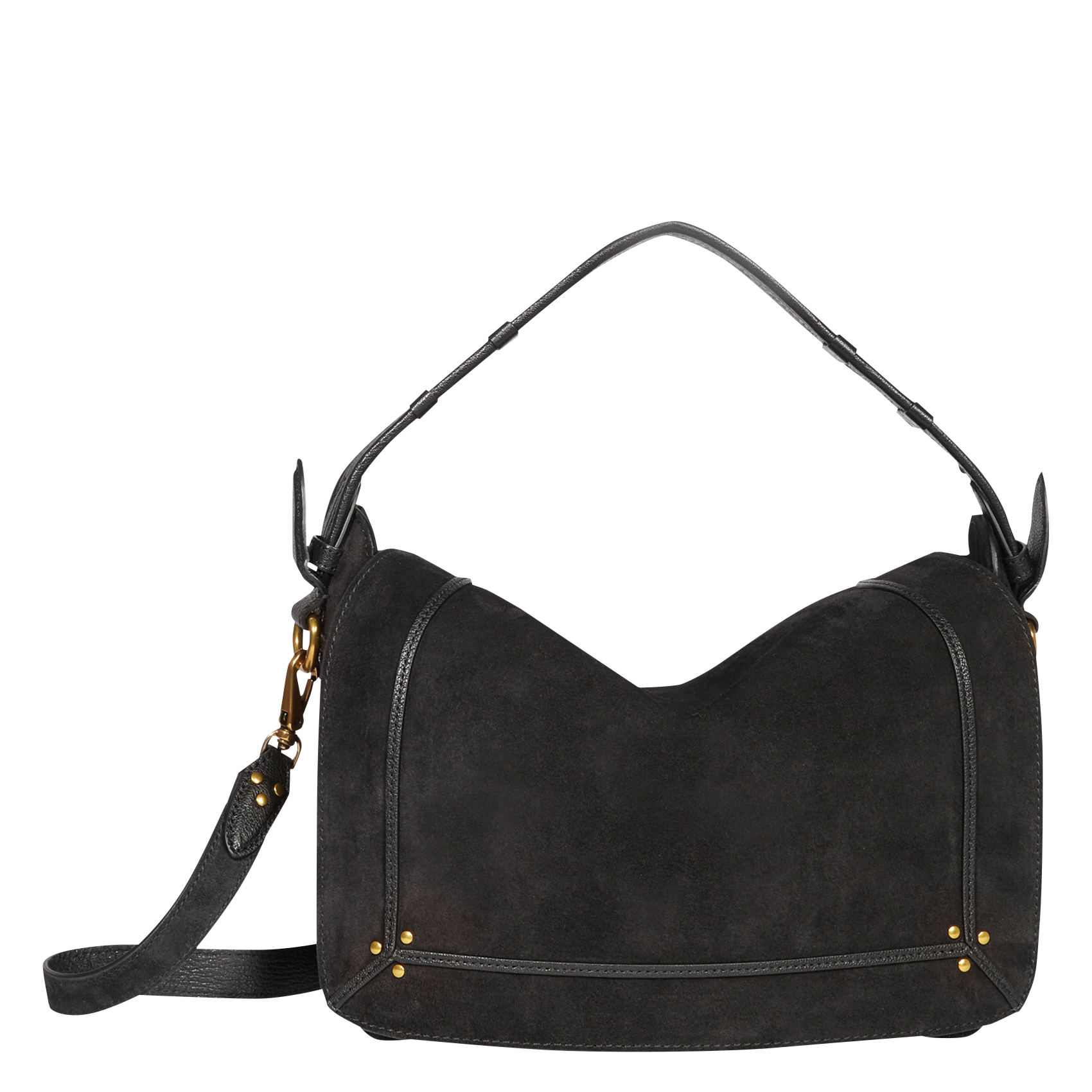 Suede messenger bag JEROME DREYFUSS Black