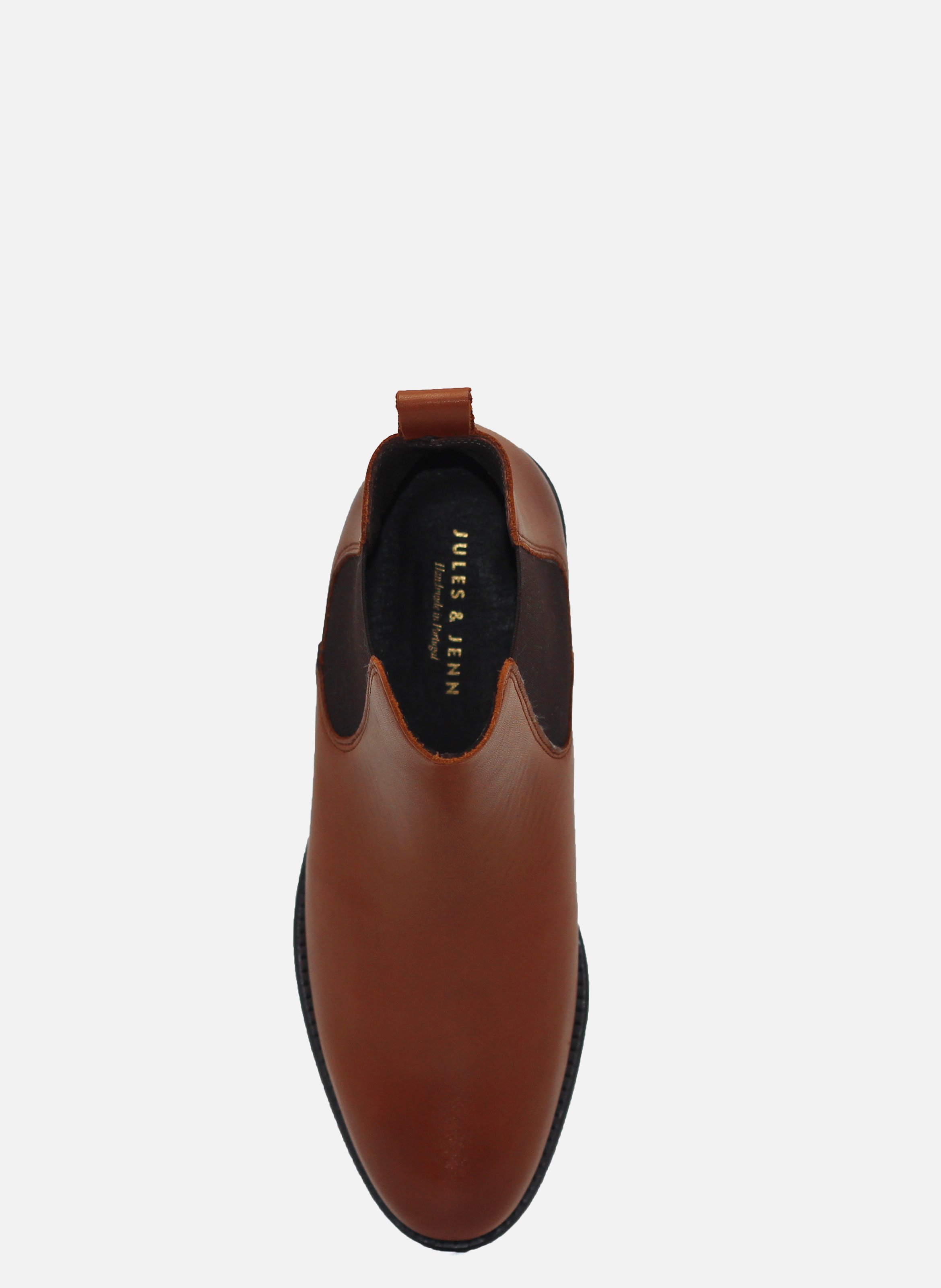 Leather Chelsea boots JULES & JENN Brown