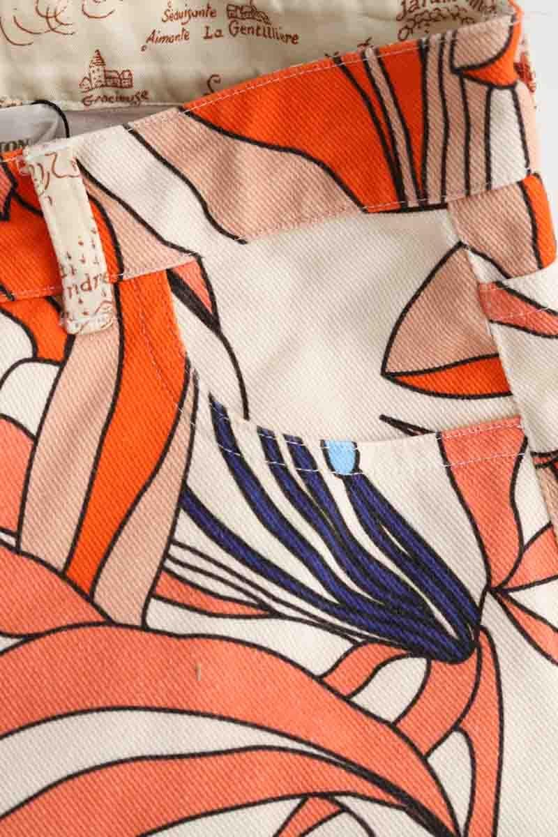 Cotton straight jeans LA PRESTIC OUISTON- Seconde Main Orange