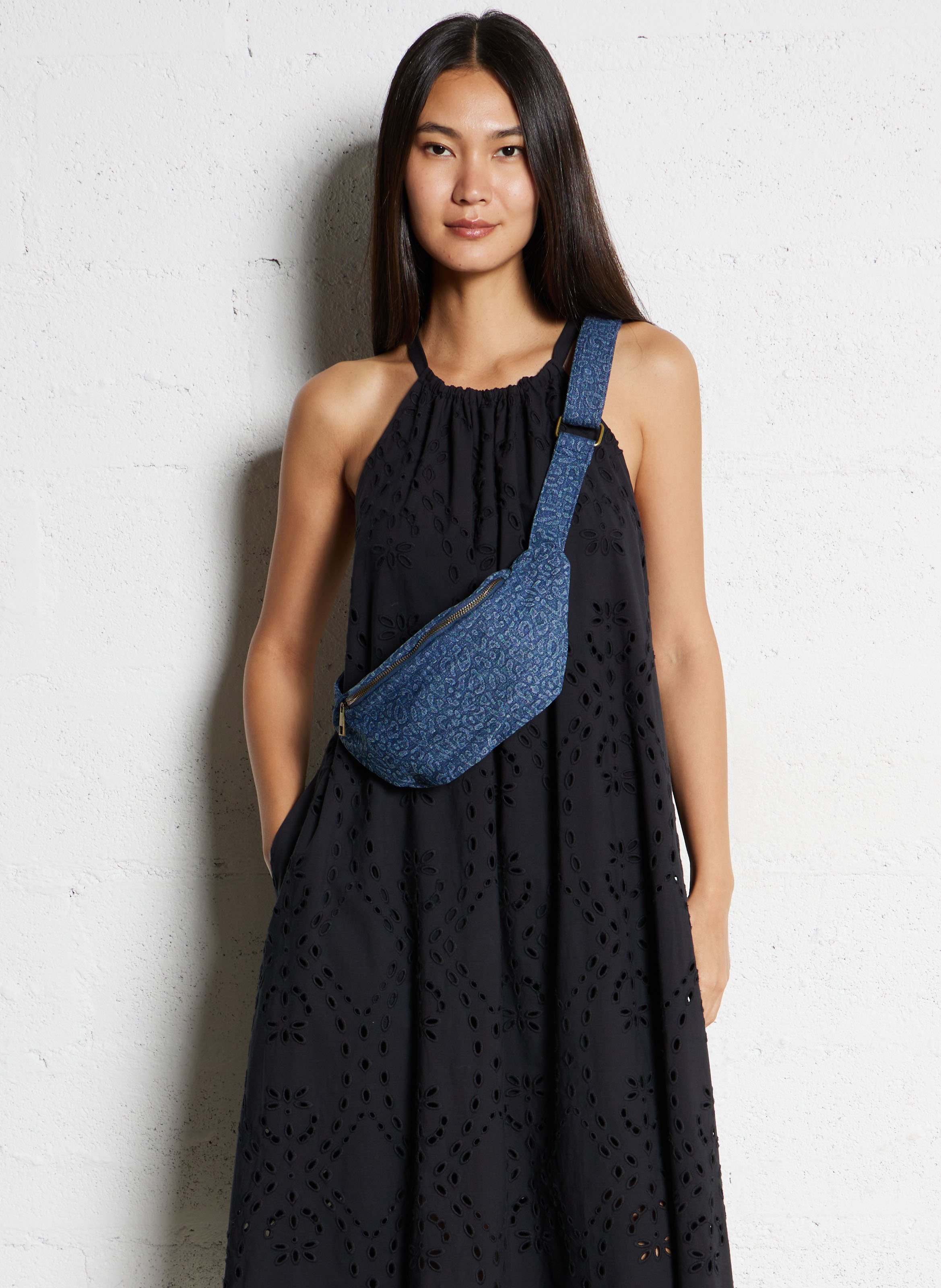 Sac banane en jean Bleu