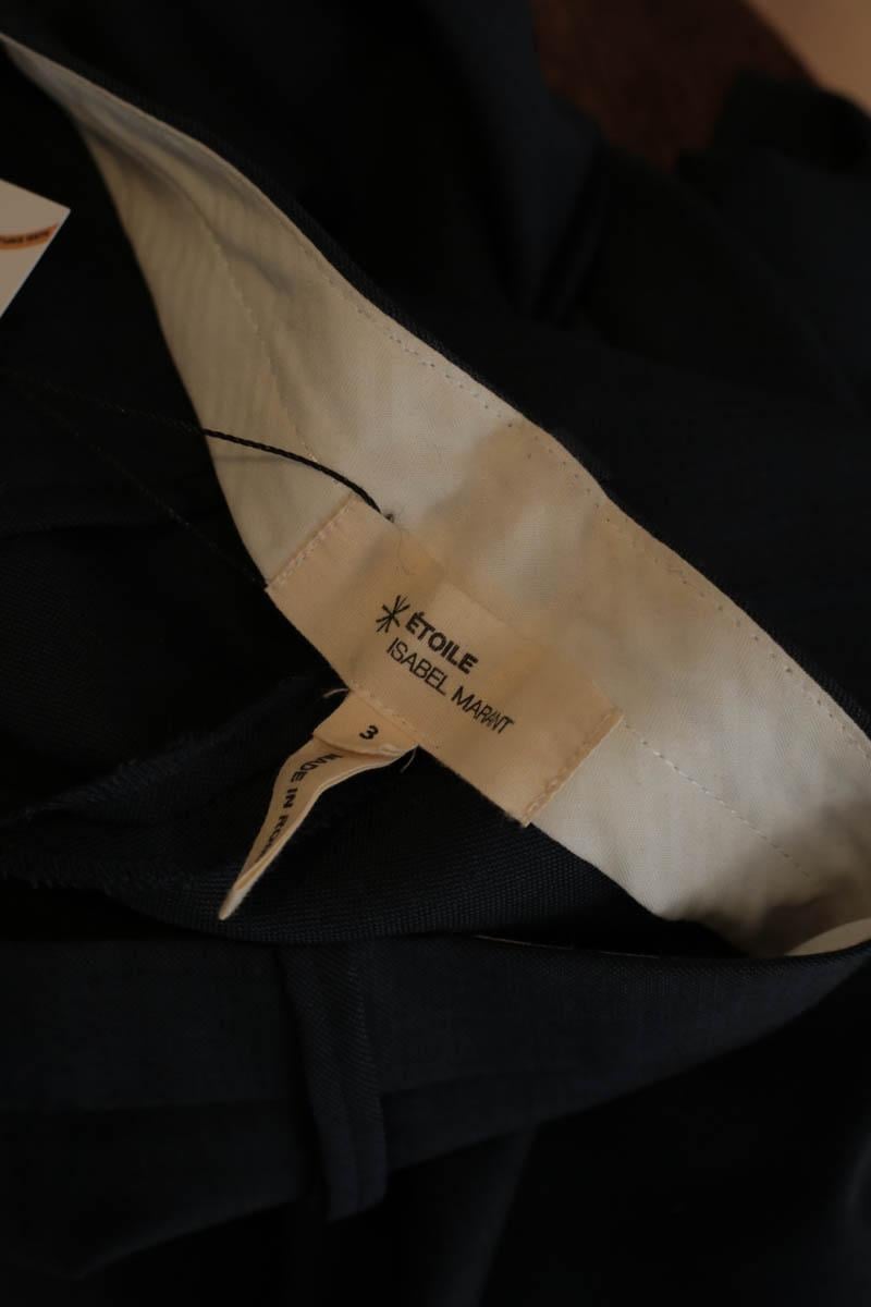 Alpha slim wool trousers ISABEL MARANT ÉTOILE - SECONDE MAIN Blue