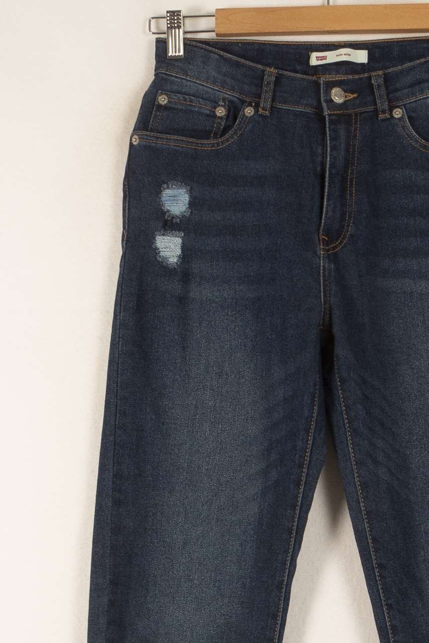 Cropped slim jeans with studs LEVI'S - Seconde main Blue