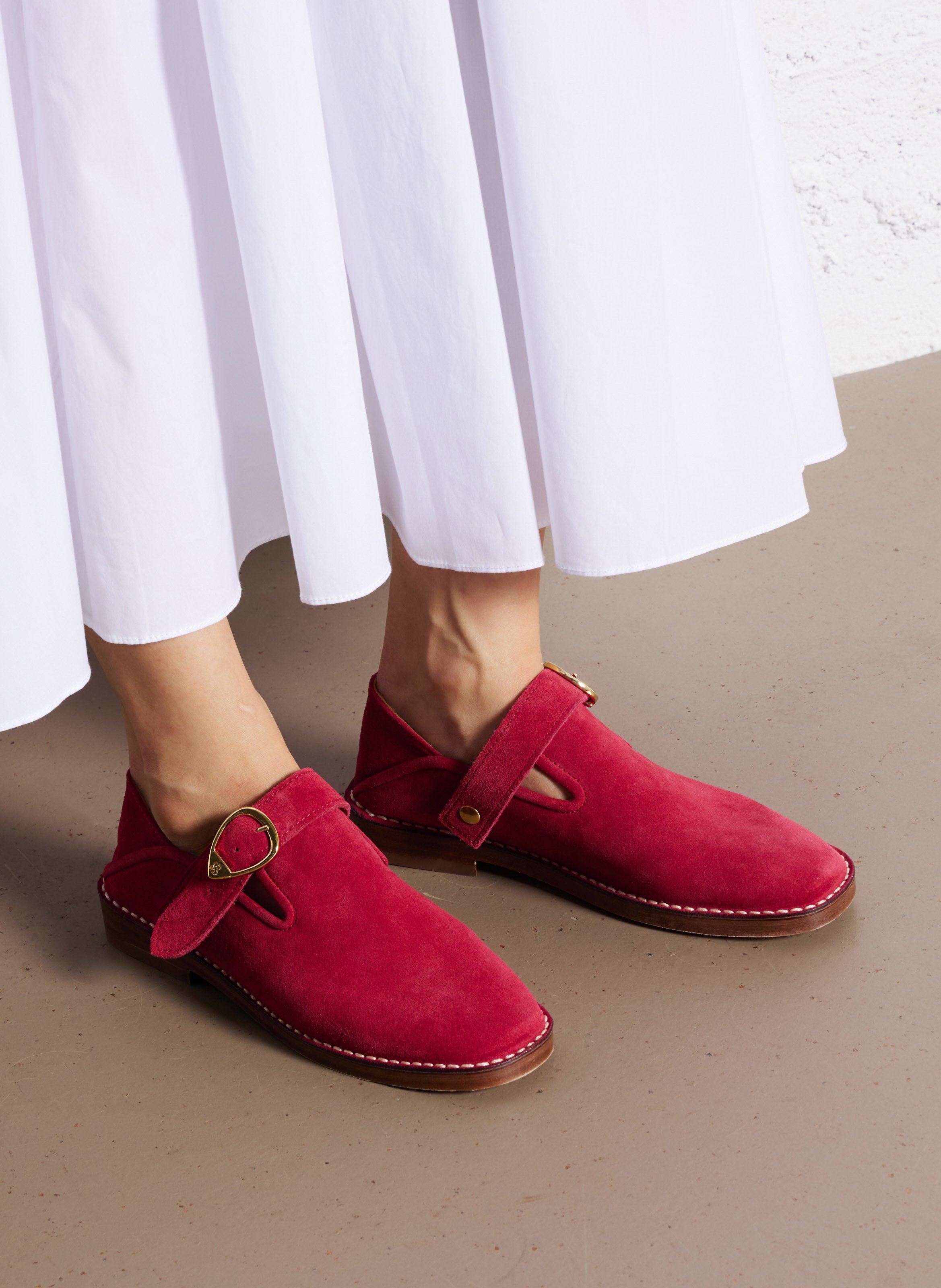 Leather loafers SOCQUE PARIS Pink
