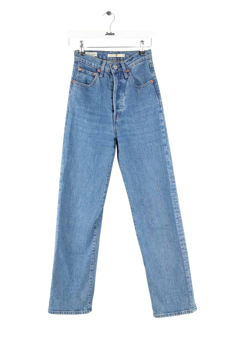 Cotton straight jeans LEVI'S - Seconde main Blue