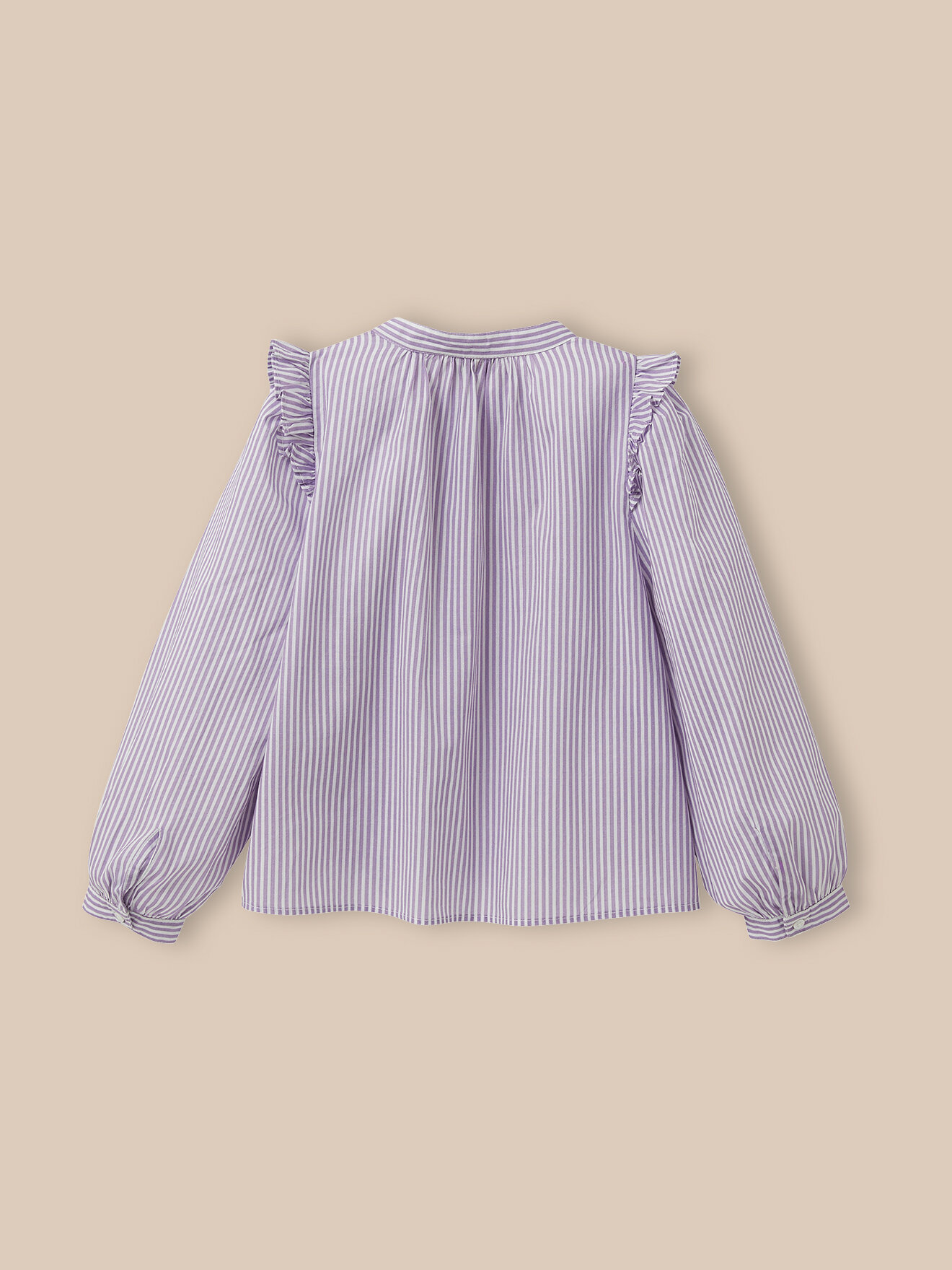 Shiny Striped Shirt - Christmas CYRILLUS Purple