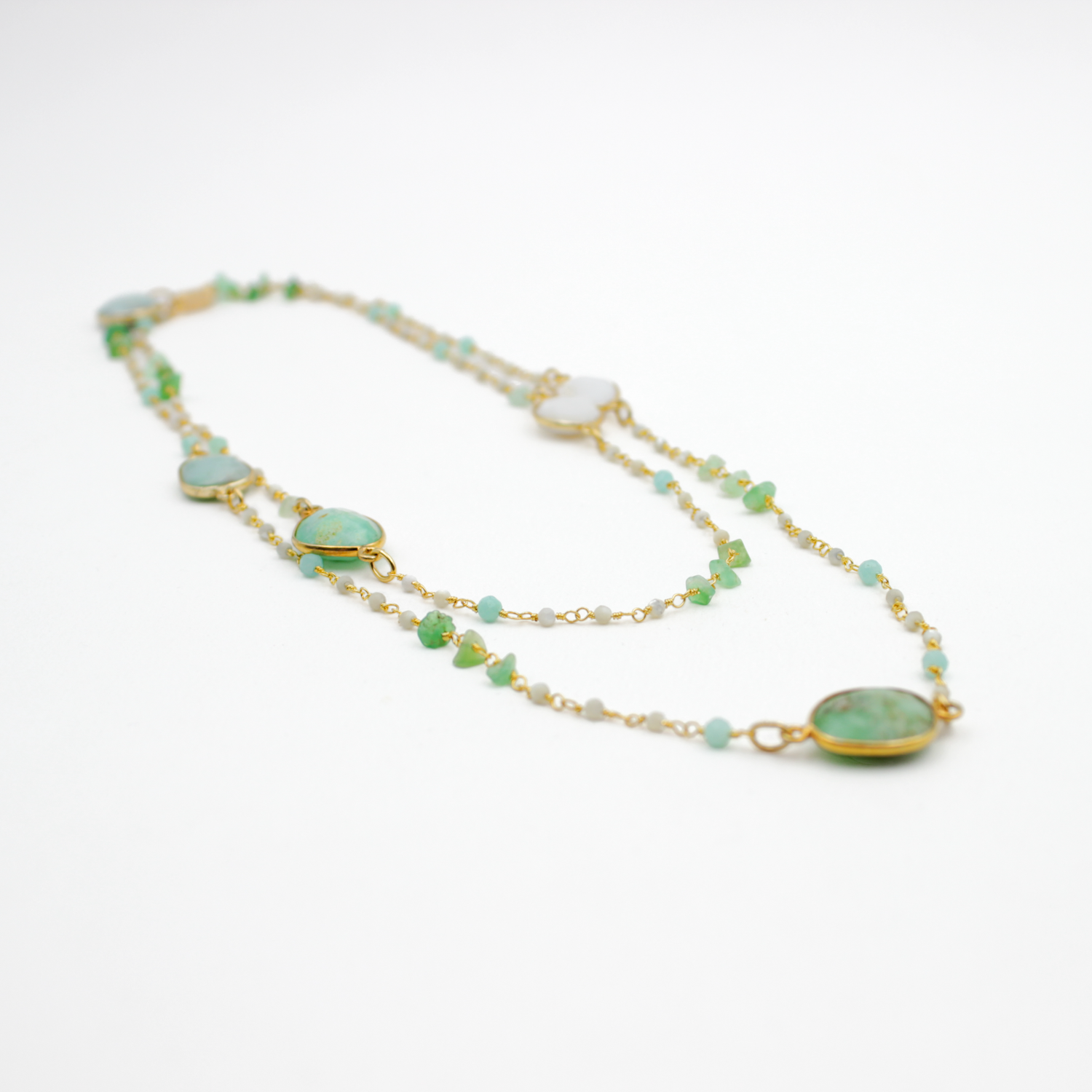 Sautoir multipierres - eve L'ATELIER DES DAMES Doré