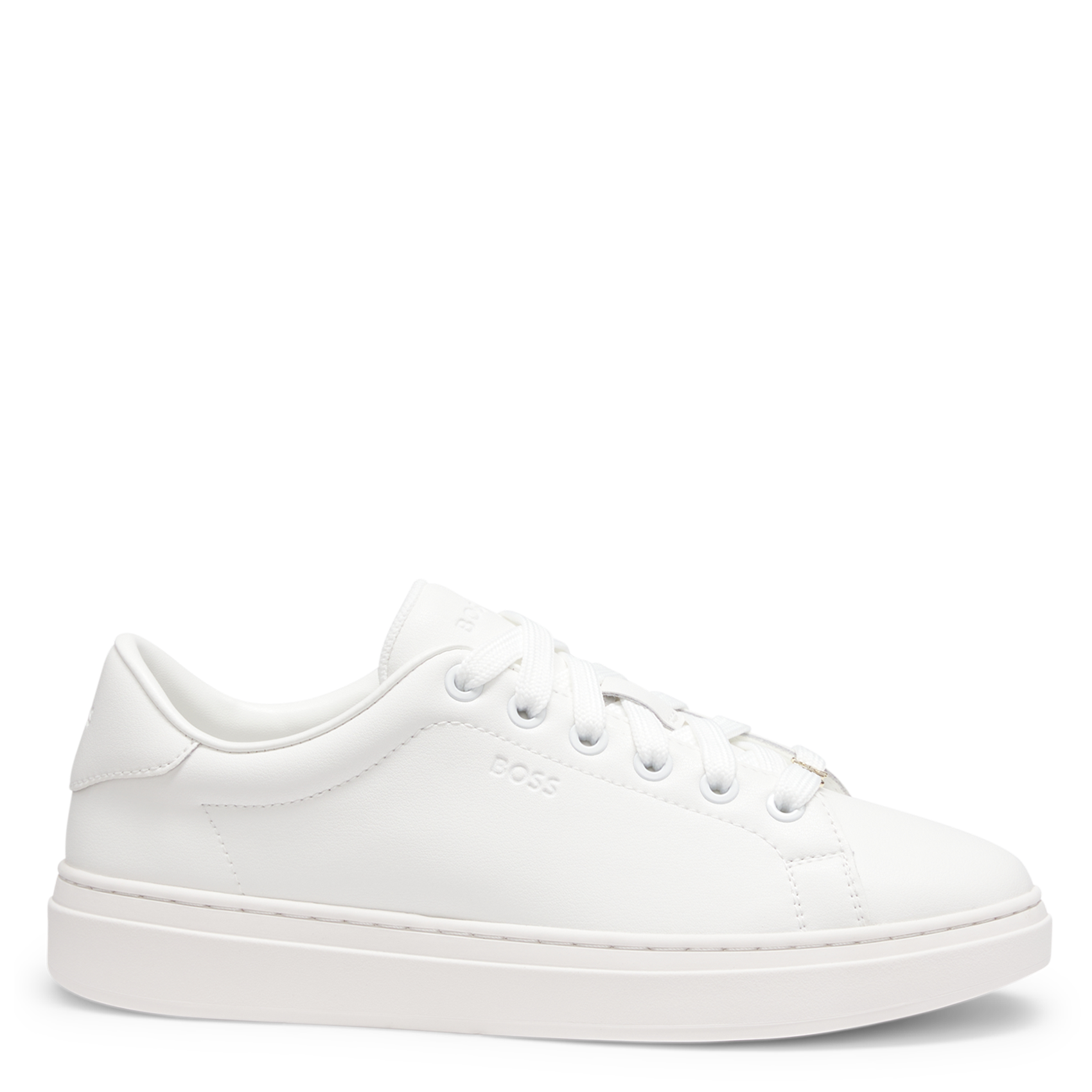 Baskets basses en cuir BOSS Blanc