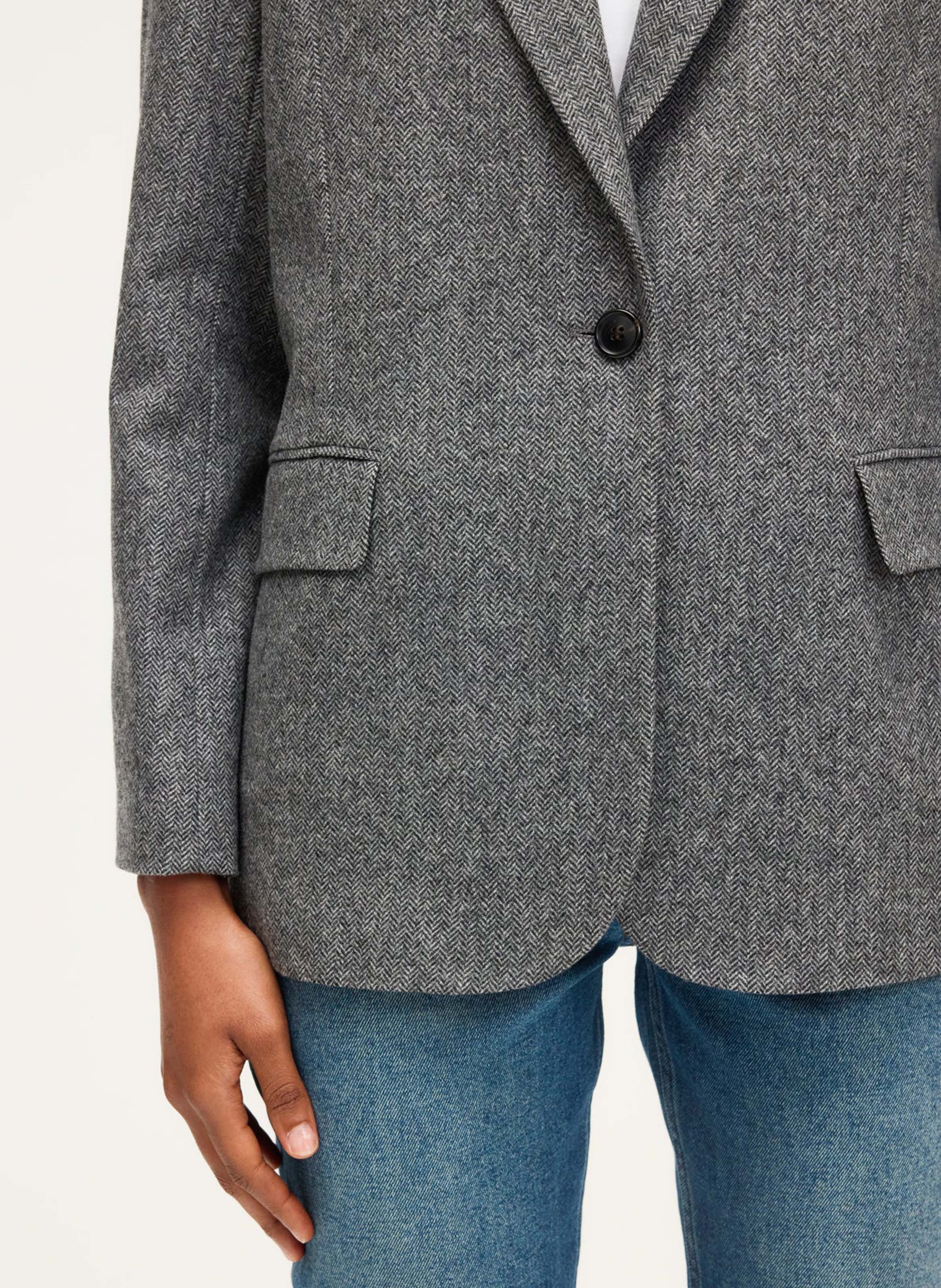 Wool-blend blazer PABLO Grey