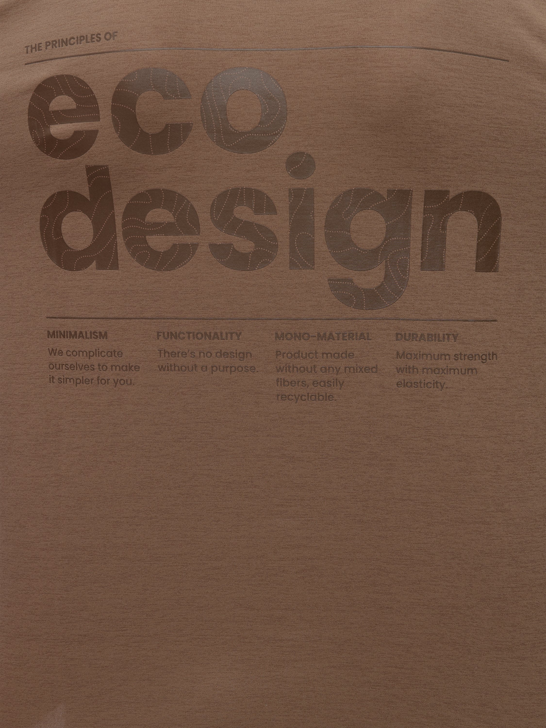 Oversized T-shirt BORN LIVING YOGA Brown