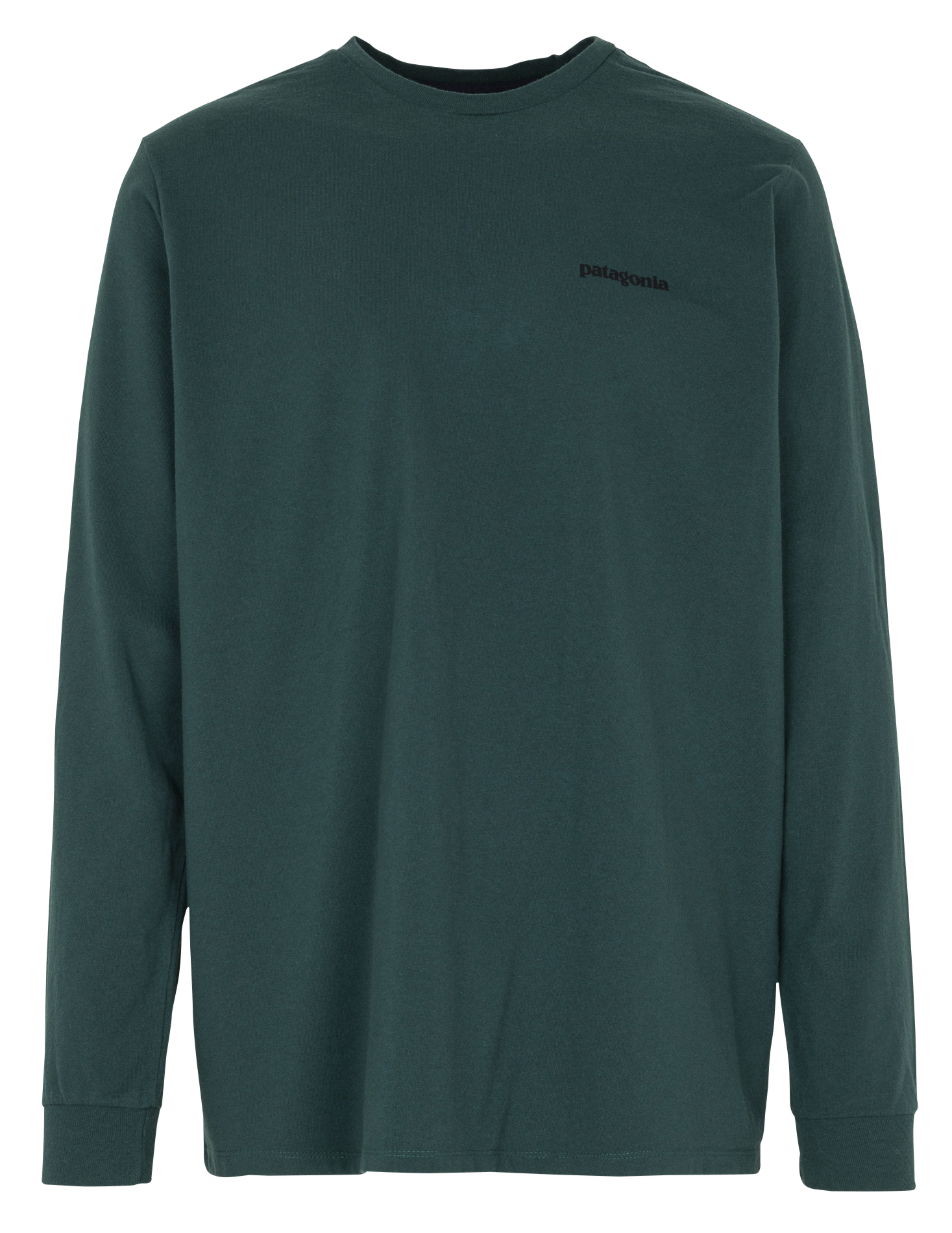 Regular-fit round-neck recycled cotton-blend T-shirt with screen print PATAGONIA Green